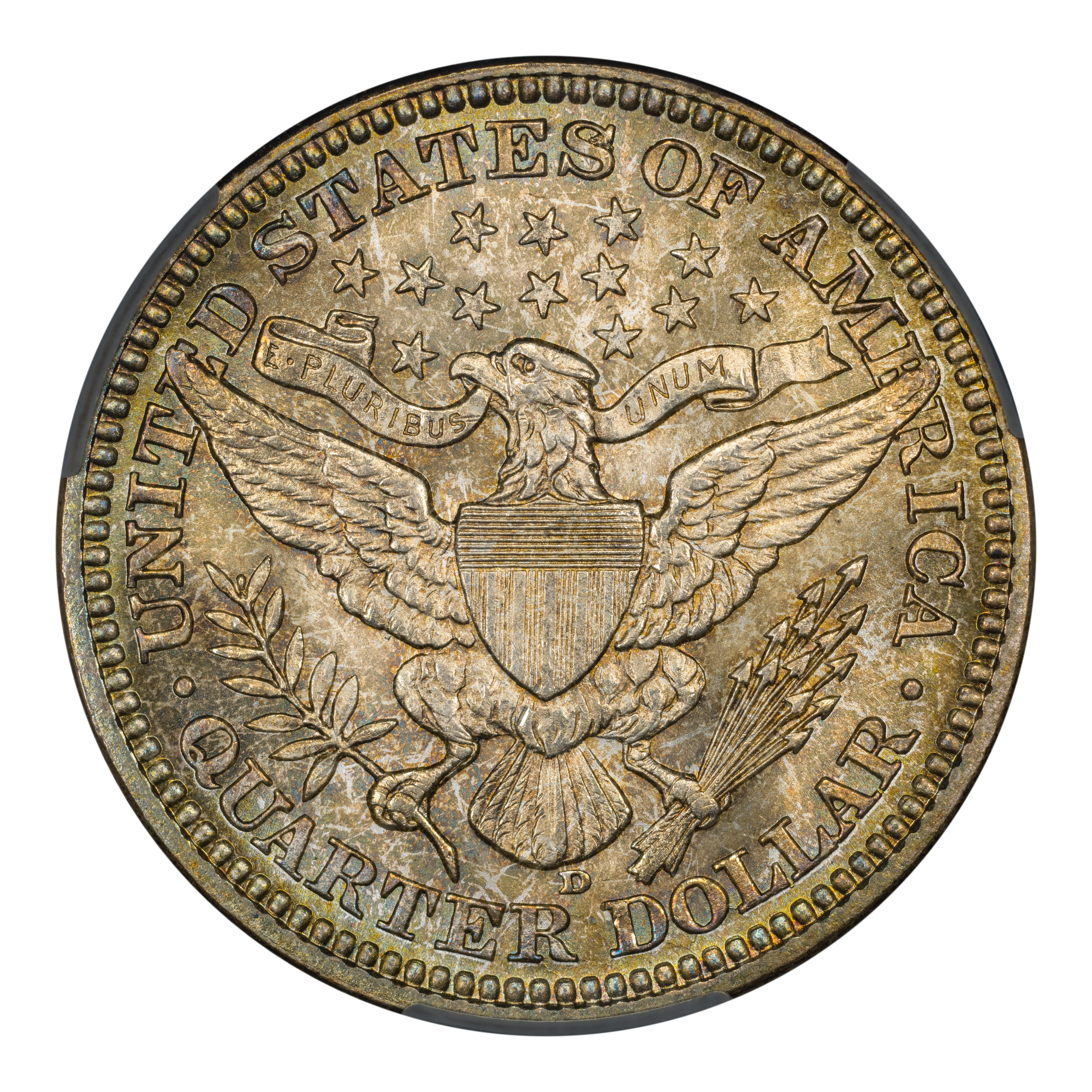 1916-D 25c Barber MS