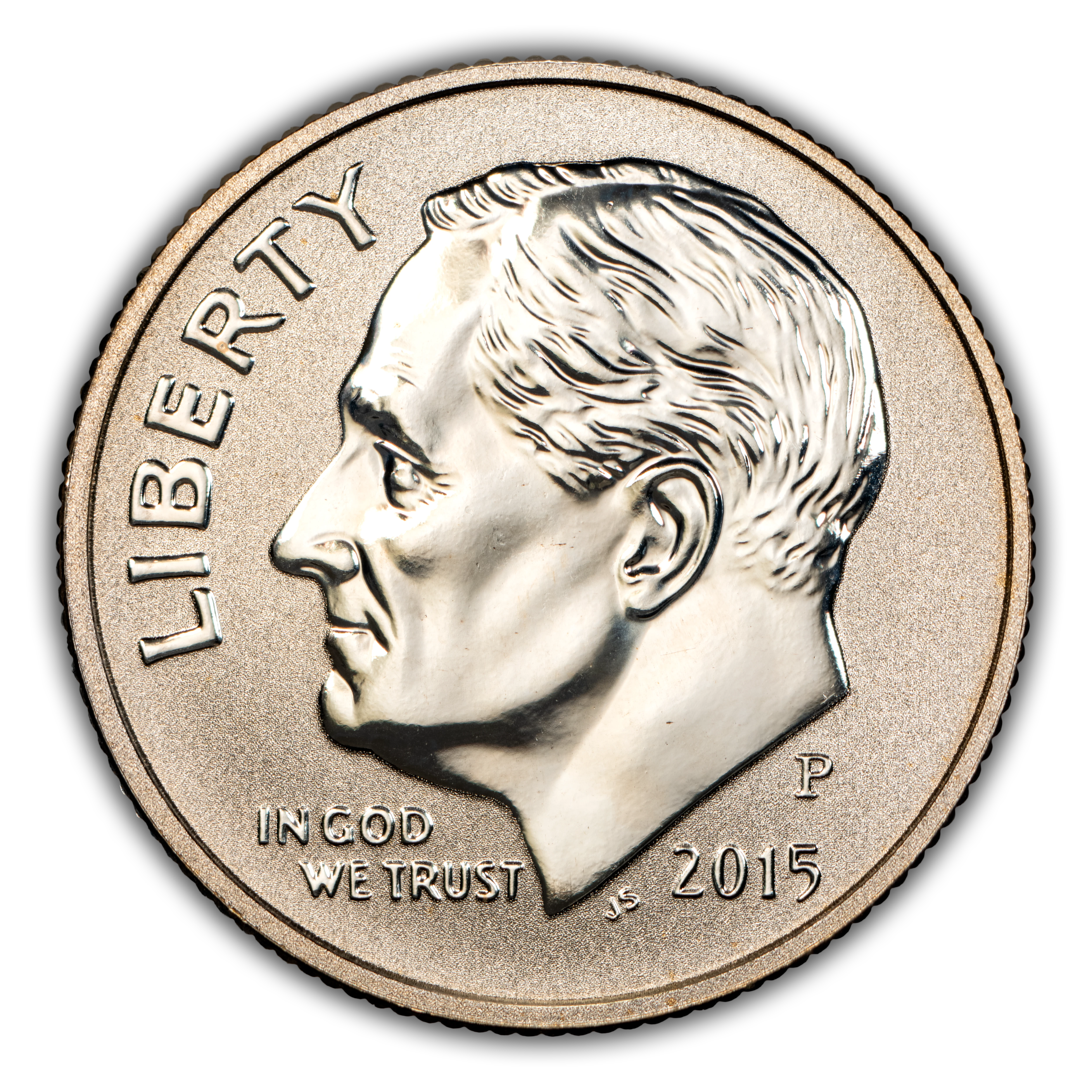 2015-P 10c Reverse Proof, Silver PR