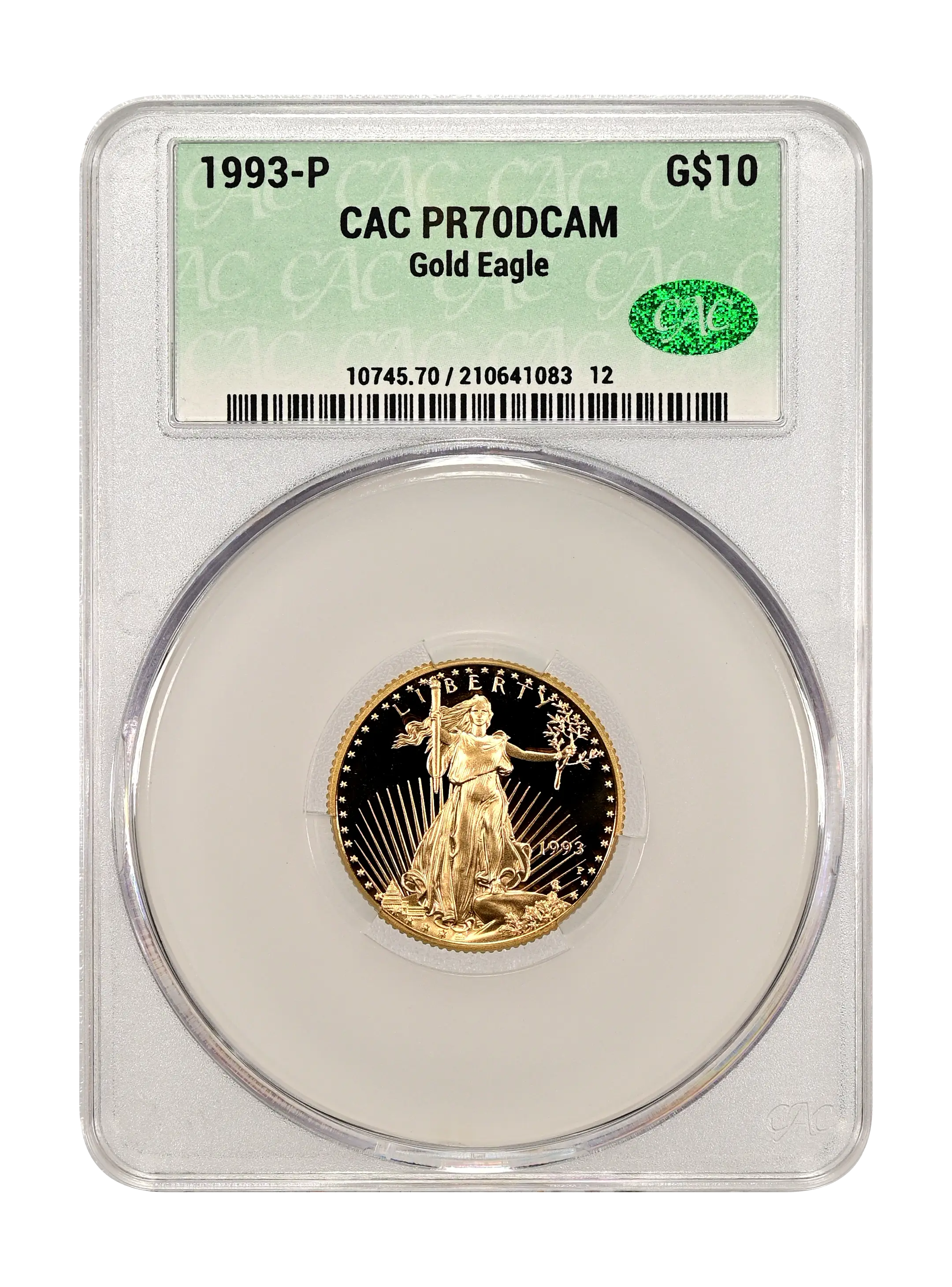 1993-P $10 Gold Eagle PR DCAM