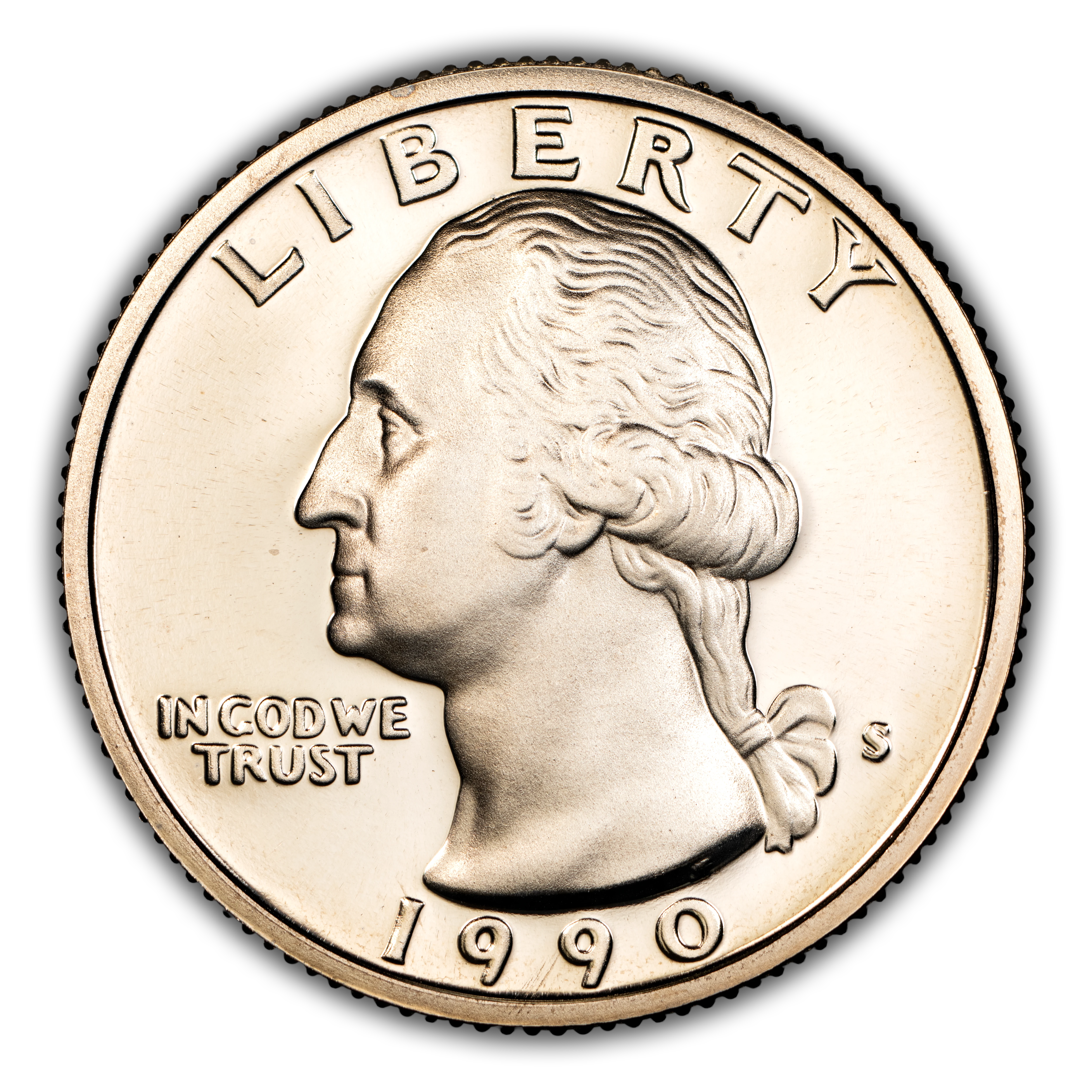 1990-S 25c Doubled Die Obverse, FS-101 PR DCAM