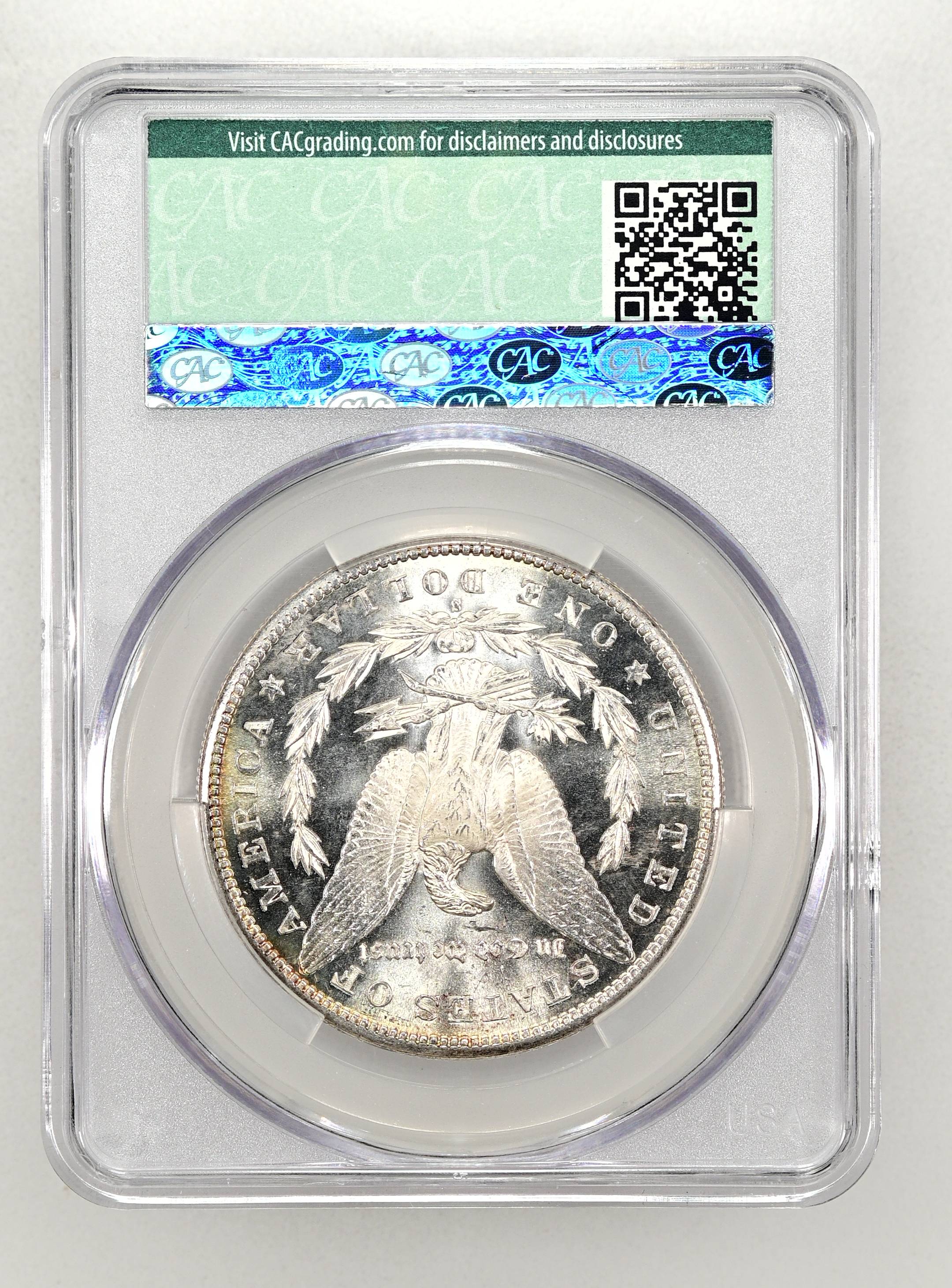 造幣局製 SILVER 89,9グラム 1881-S Morgan Silver Dollar Brilliant Uncirculated (BU