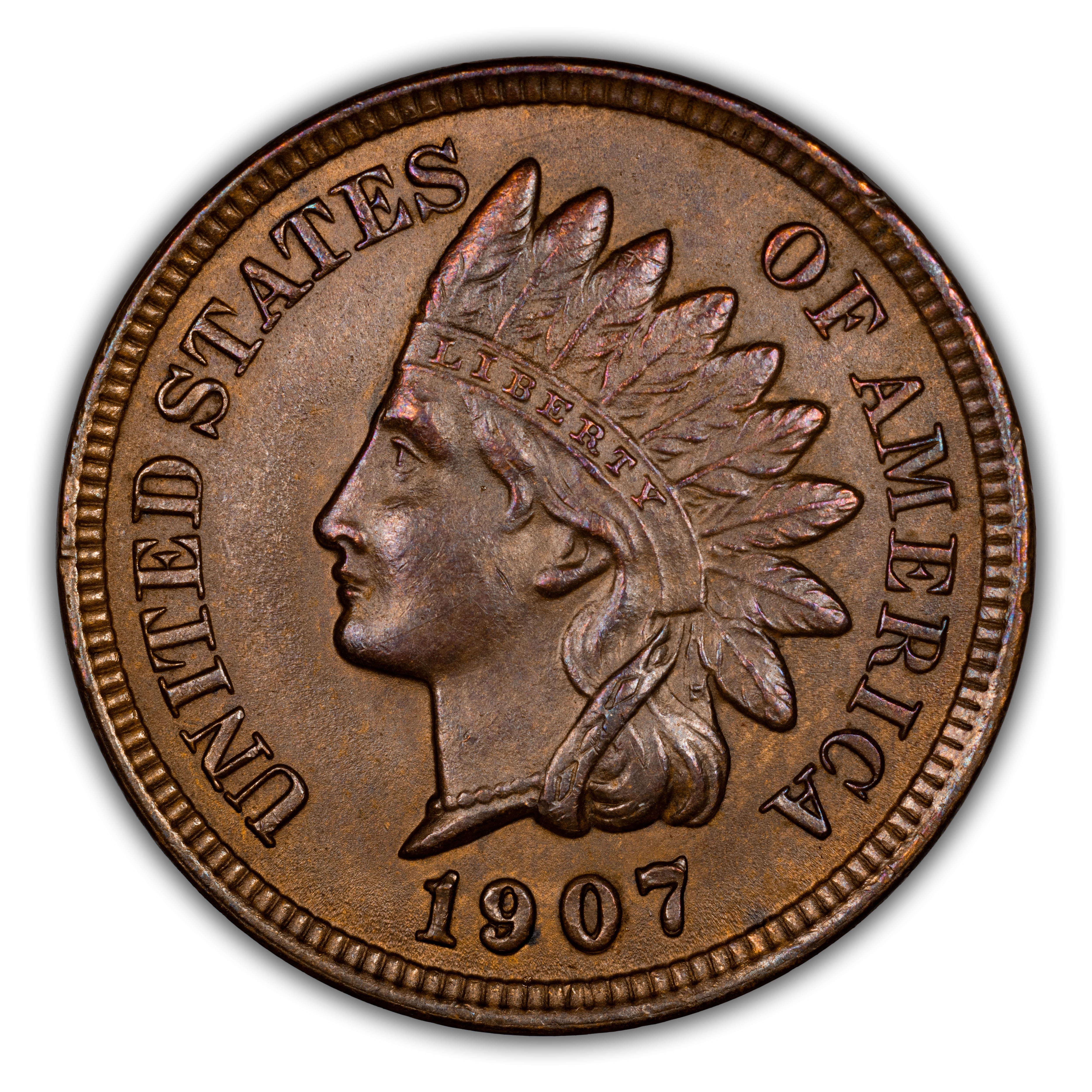 1907 1c Repunched Date, FS-301, S-1 MS BN