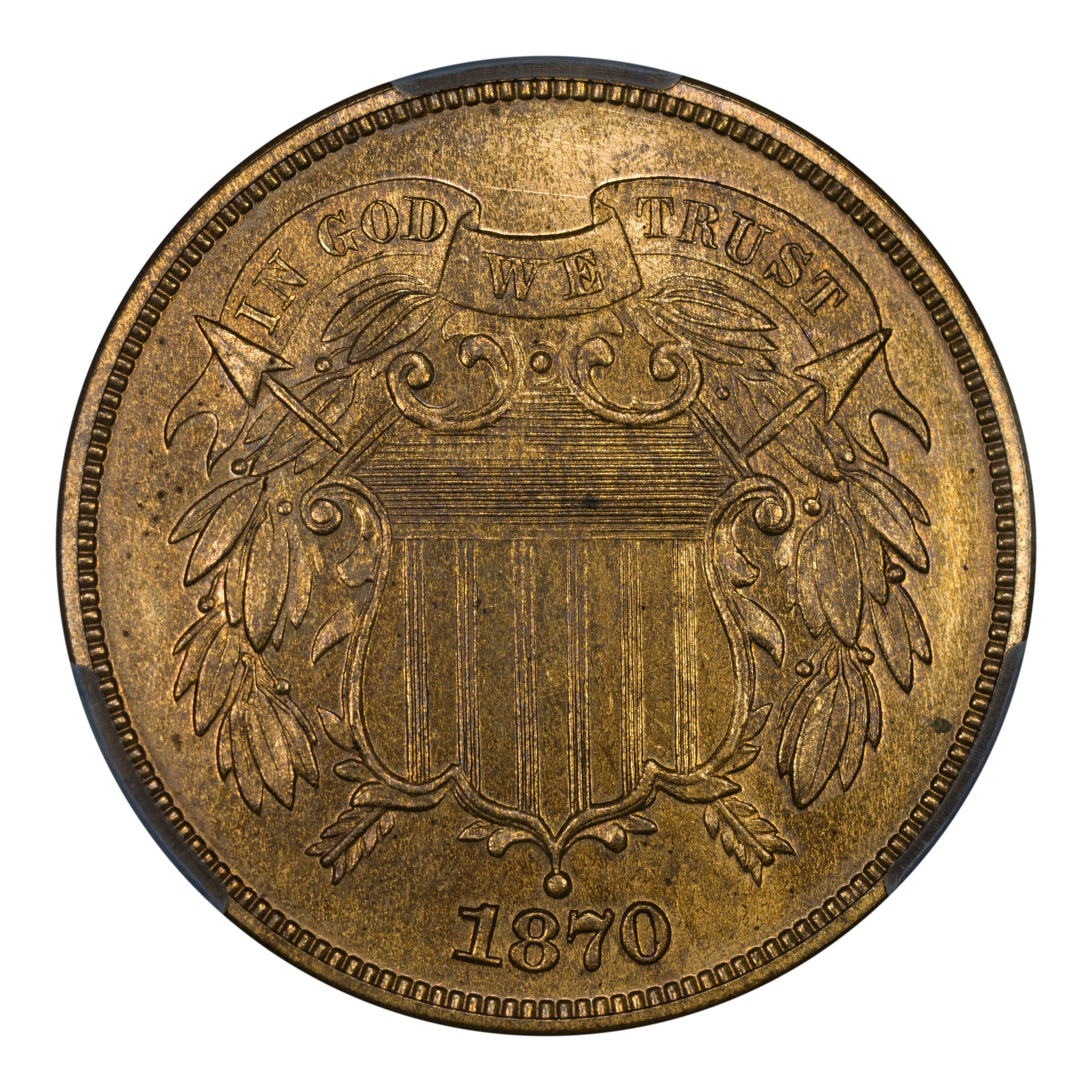 1870 2 Cent Piece, Proof Values & Prices | Greysheet