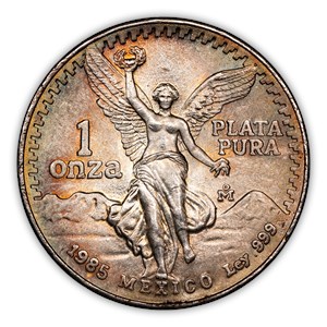1985 Mo Silver 1 Onza Libertad Mint State (MS) Pricing Guide