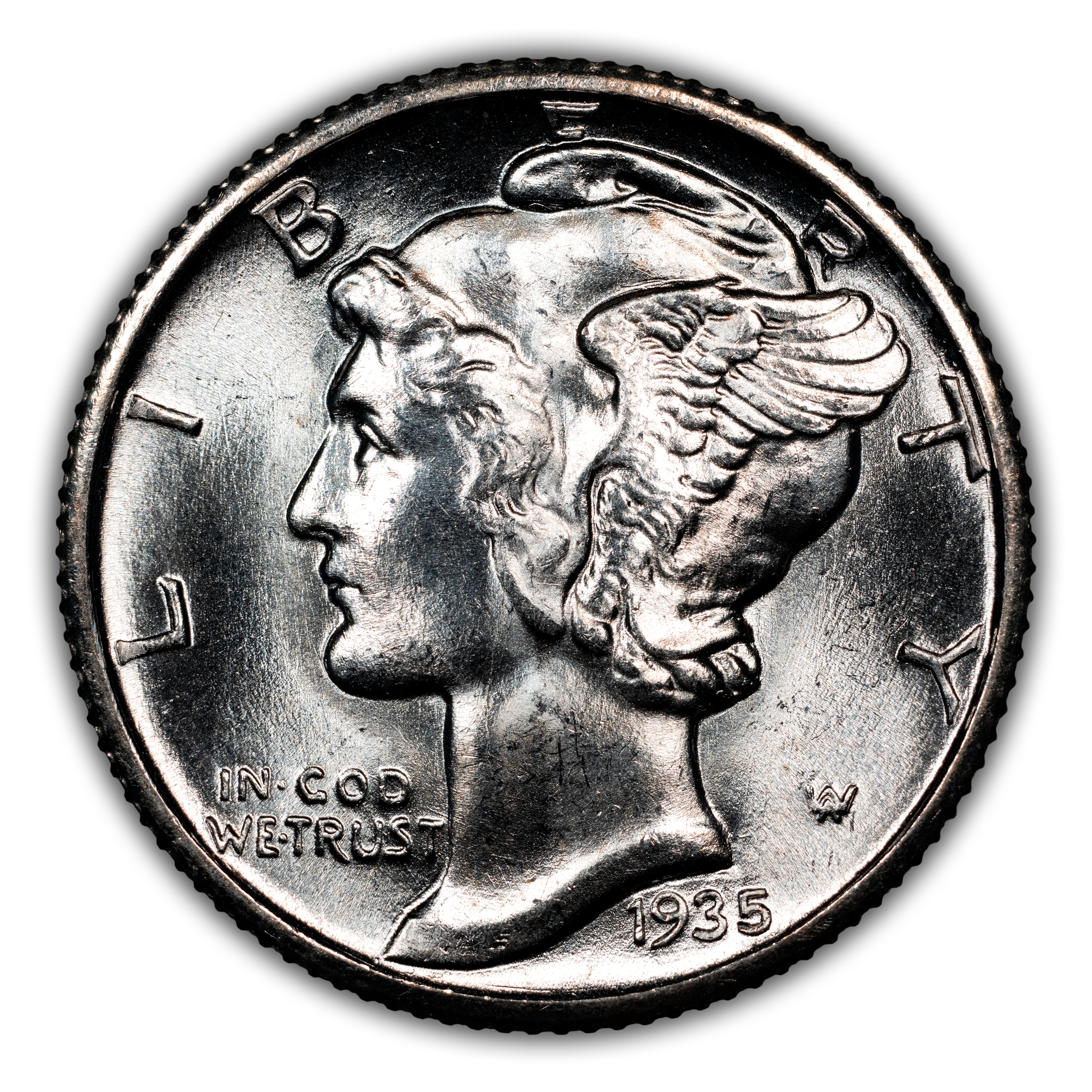 1935-S 10c MS FB