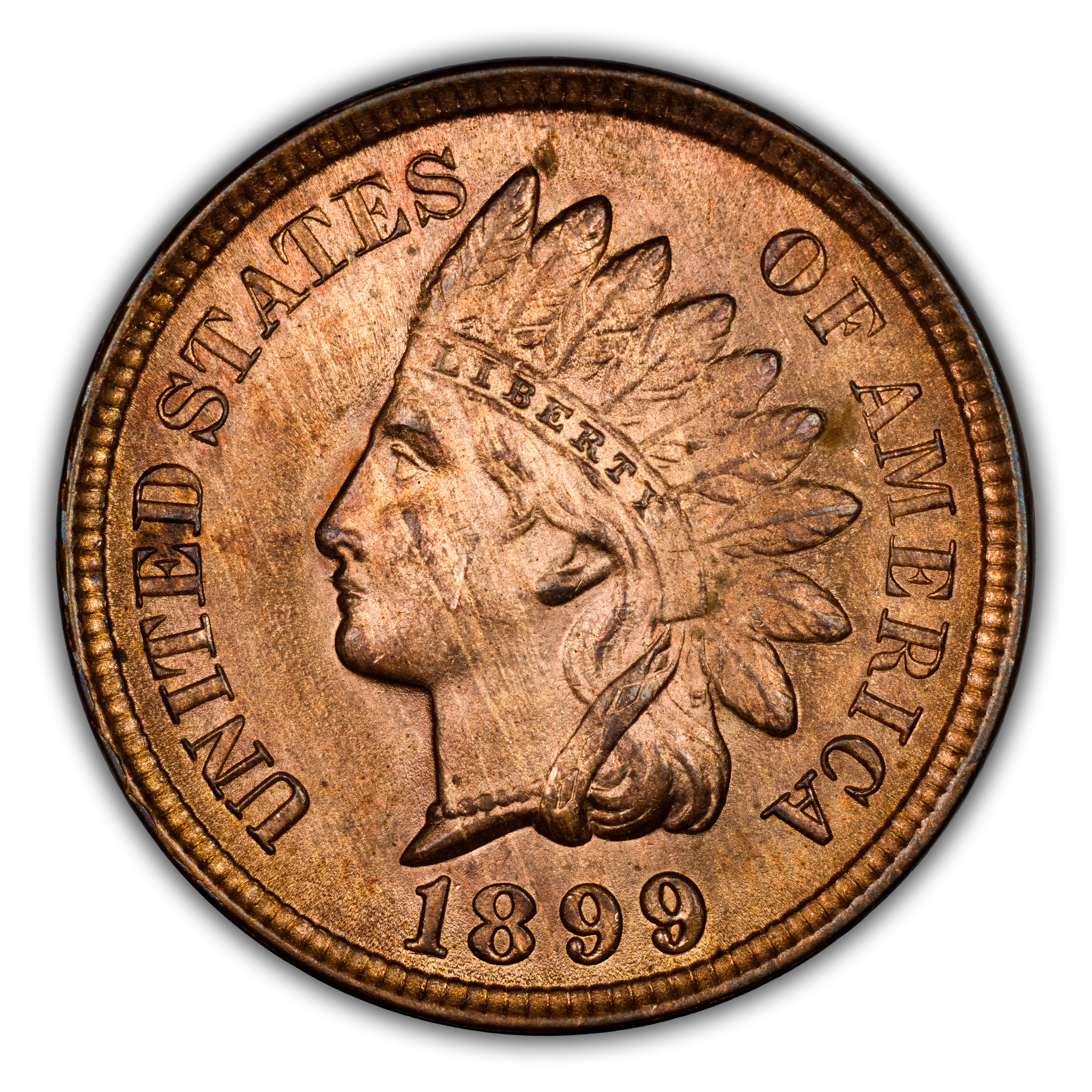 1899 1c Spiked Lip, S-28 MS RB