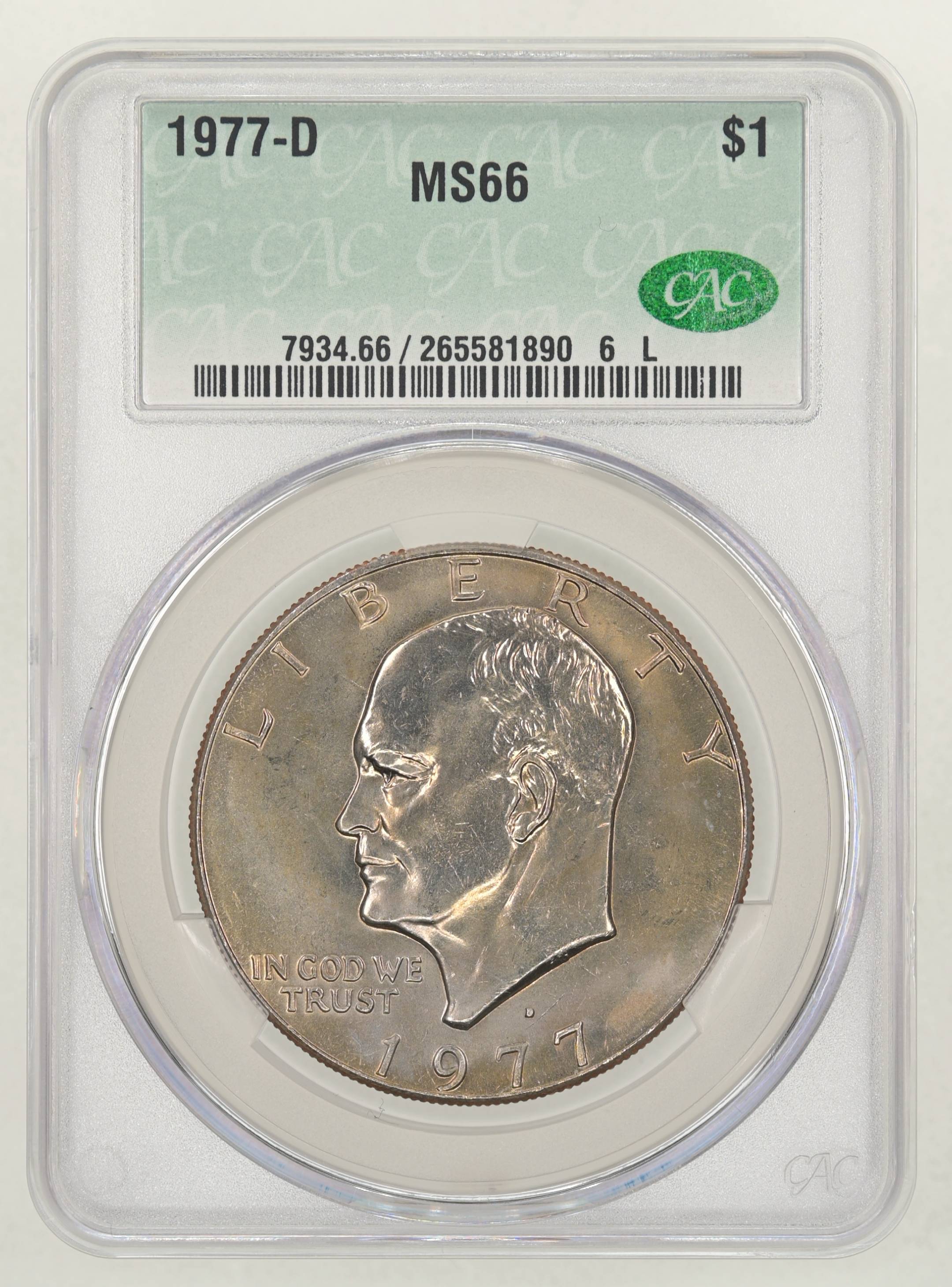 1977-D $1 MS