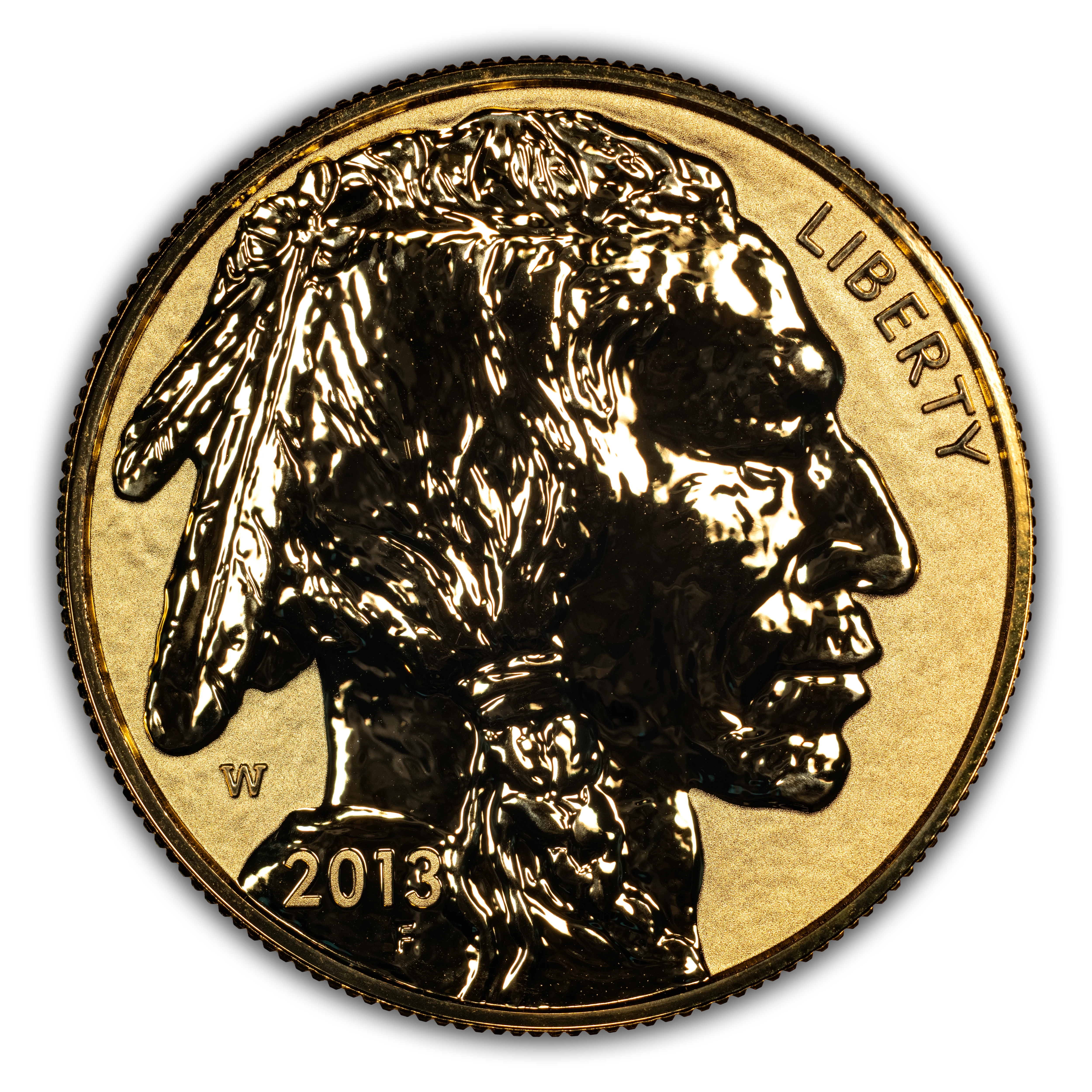 2013-W G$50 Gold Buffalo, Reverse Proof PR