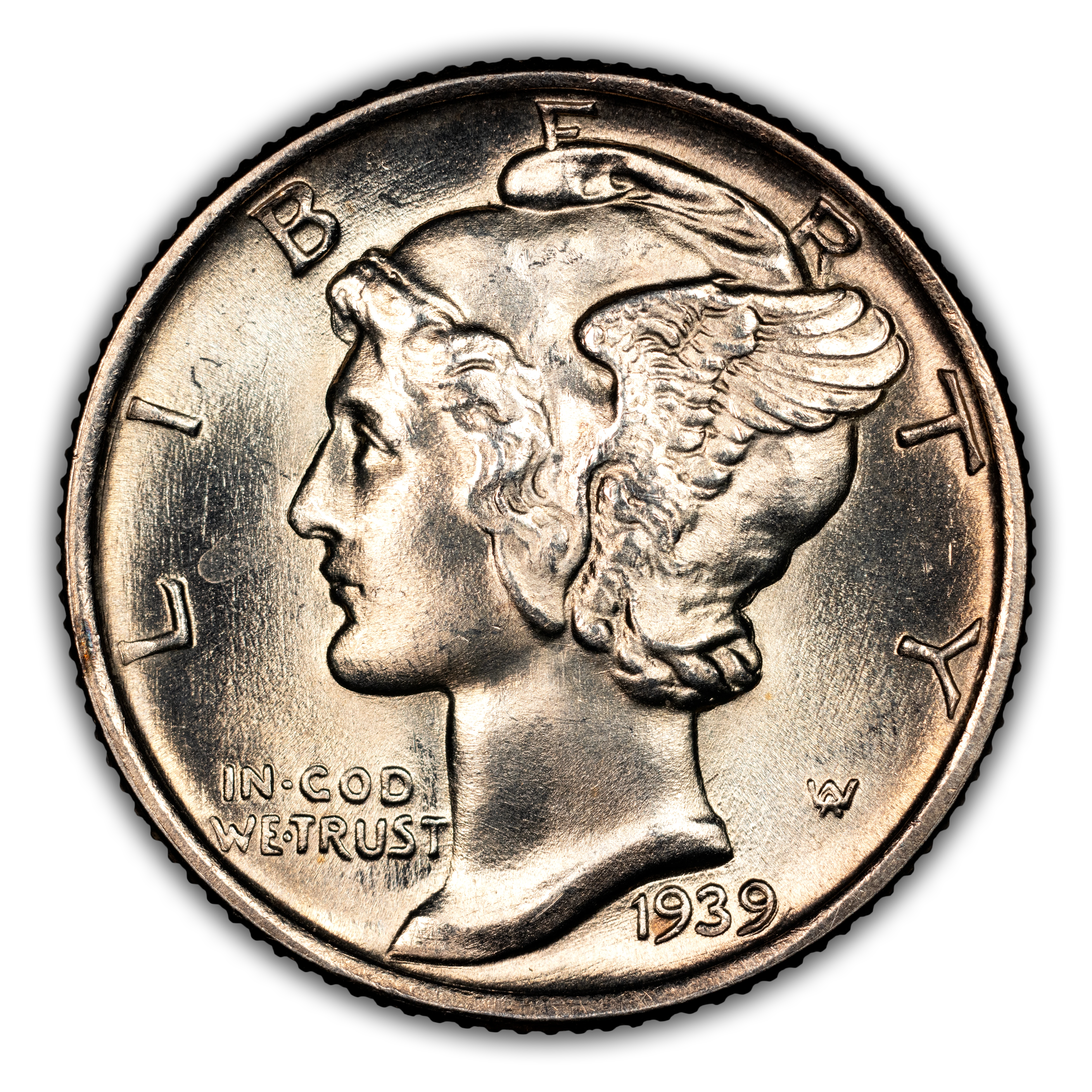 1939 10c Doubled Die Obverse, FS-101 MS FB