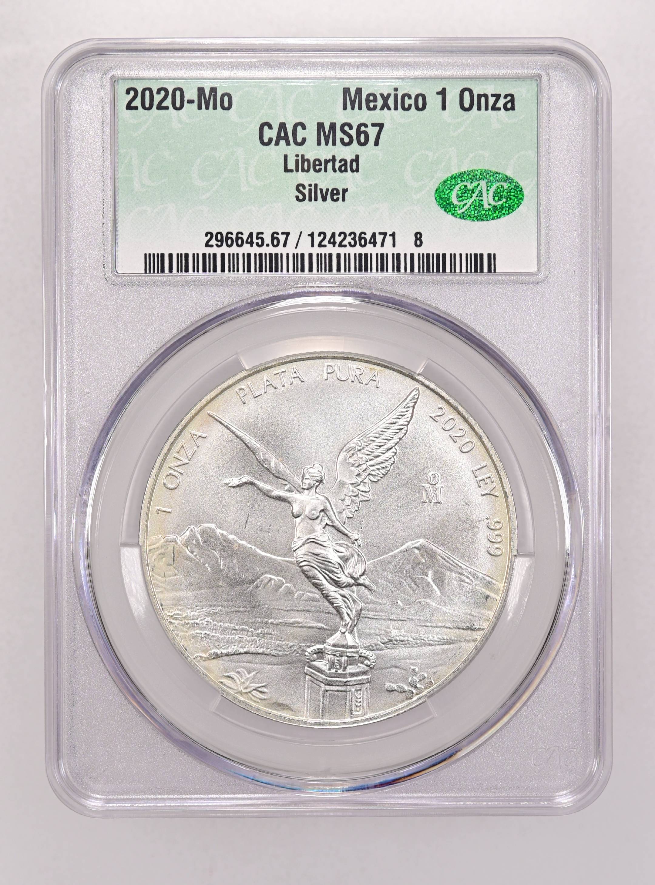2020 Mo Silver 1 Onza Libertad Mint State (MS) Pricing Guide | The