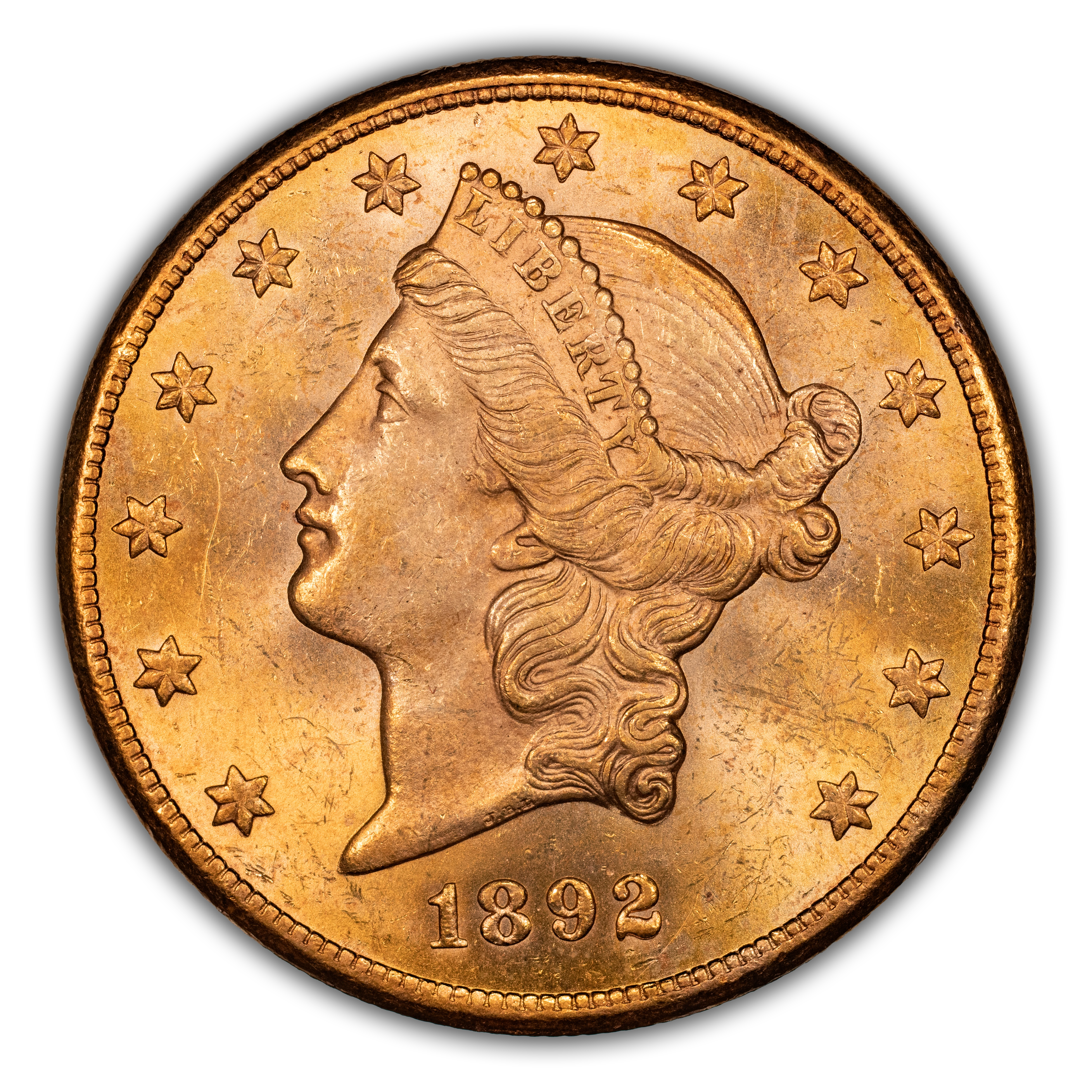 1892-CC $20 MS