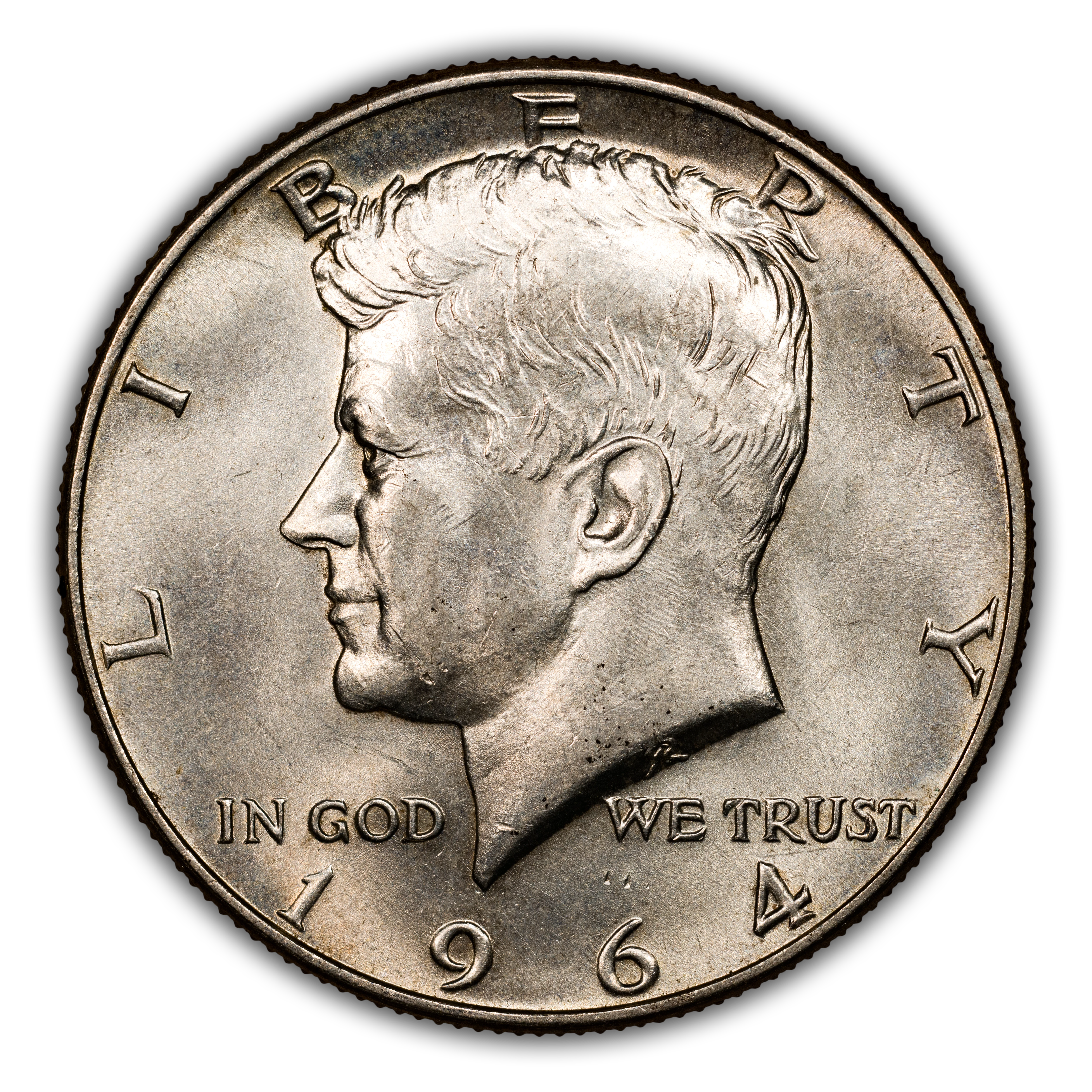 1964-D/D 50c Repunched Mintmark, FS-501 MS