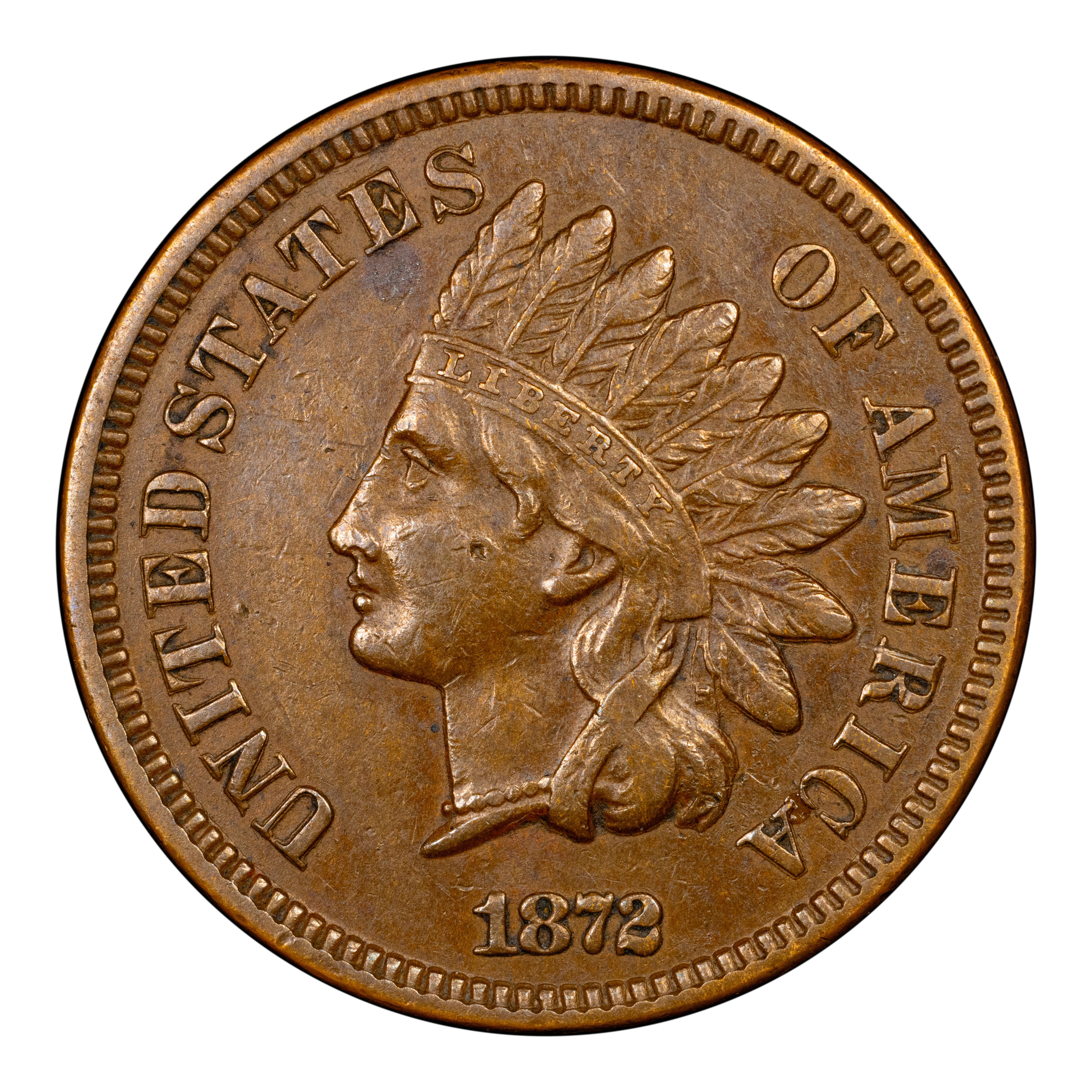 1872 1c Repunched Date, FS-301, S-1 MS BN