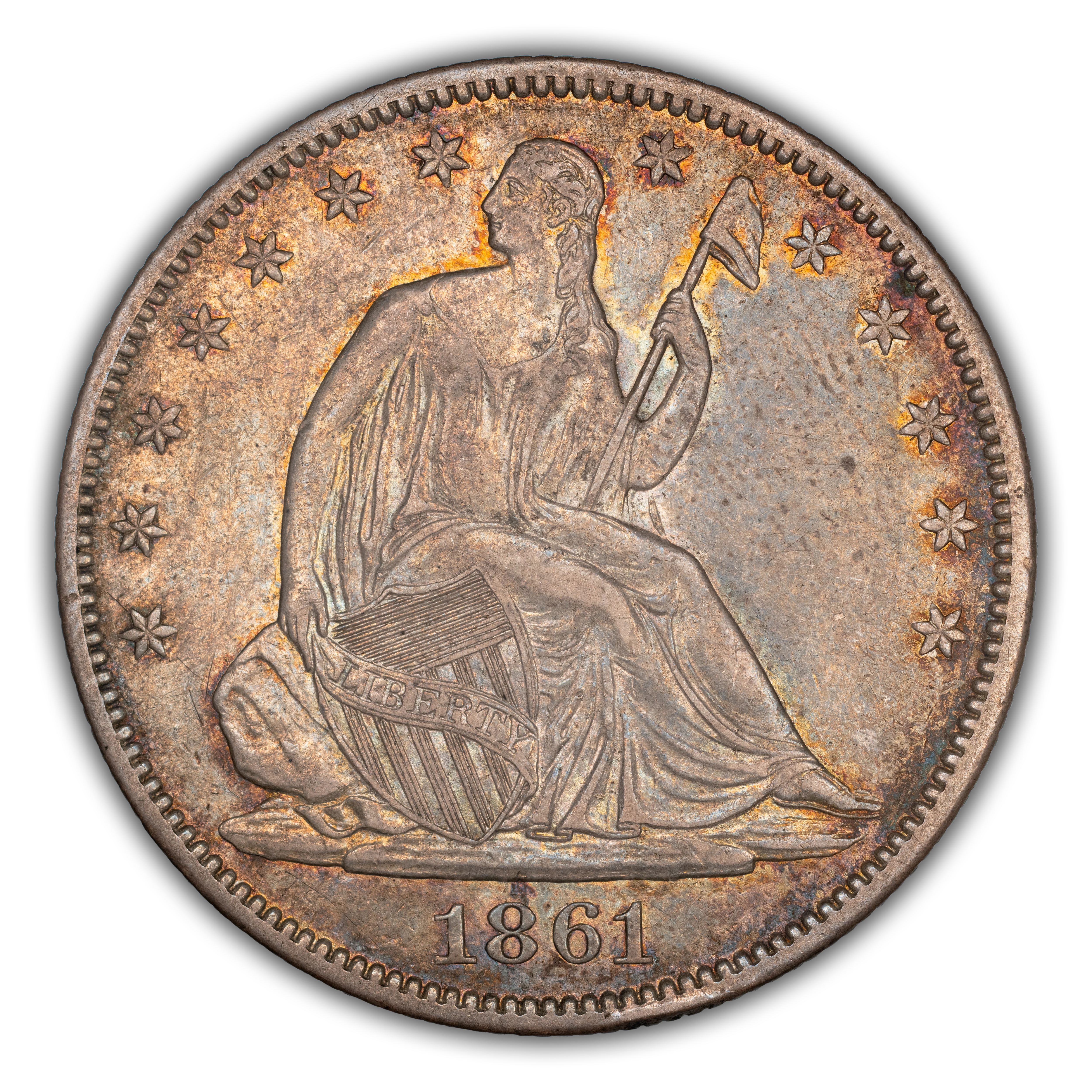 1861-O 50c US Mint Issue, W-02 MS