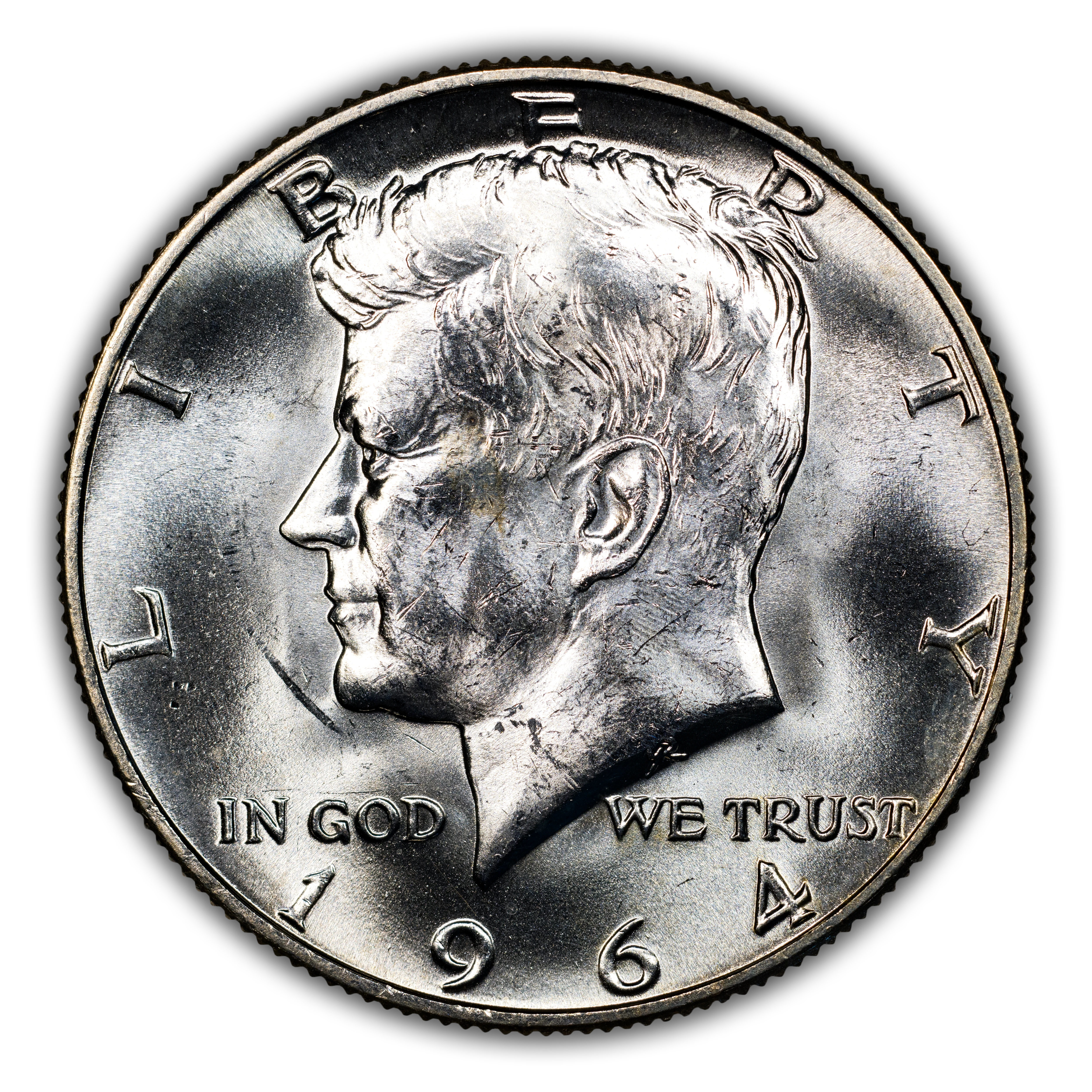 1964-D/D 50c Repunched Mintmark, FS-502 MS