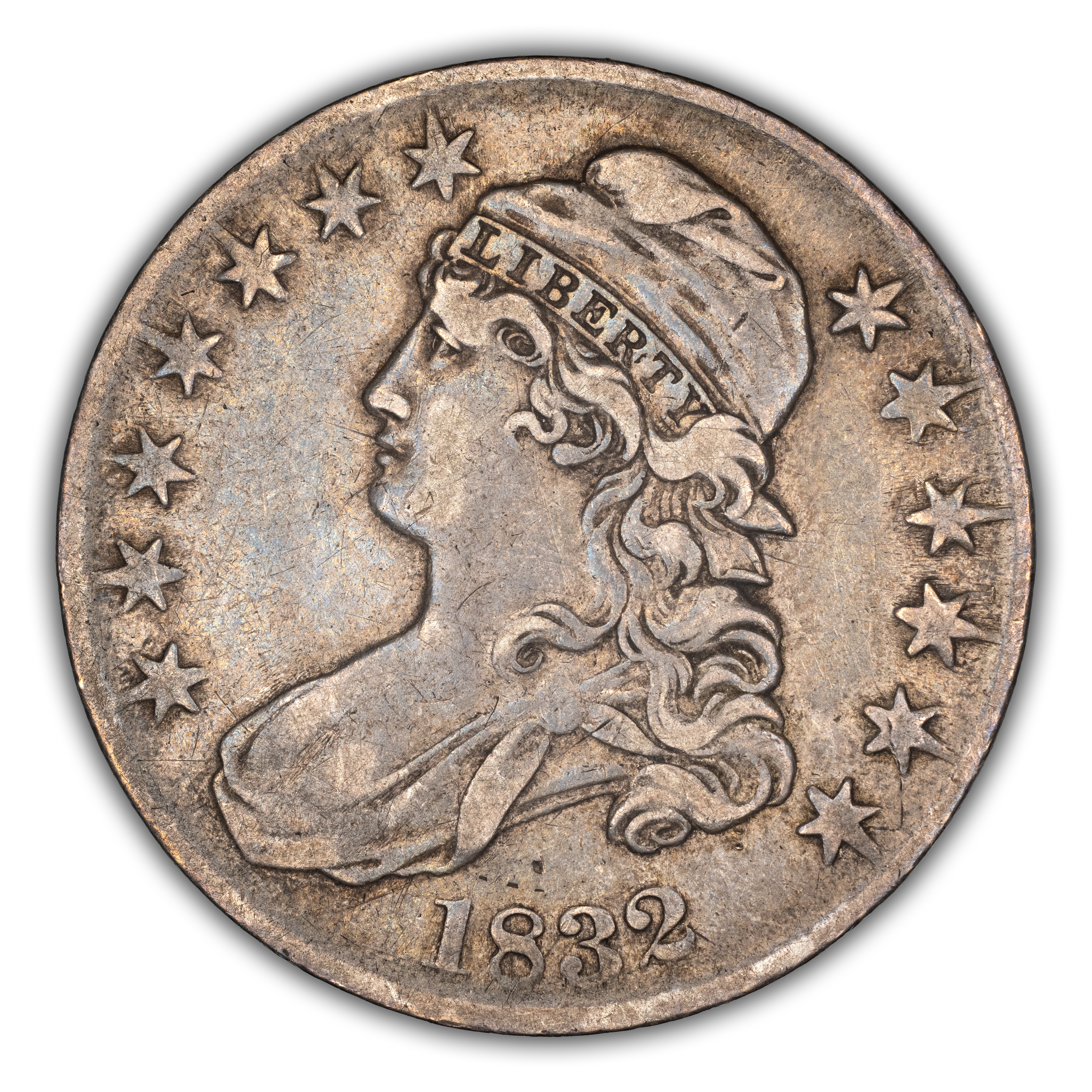 1832 50c Small Letters, O-108a MS