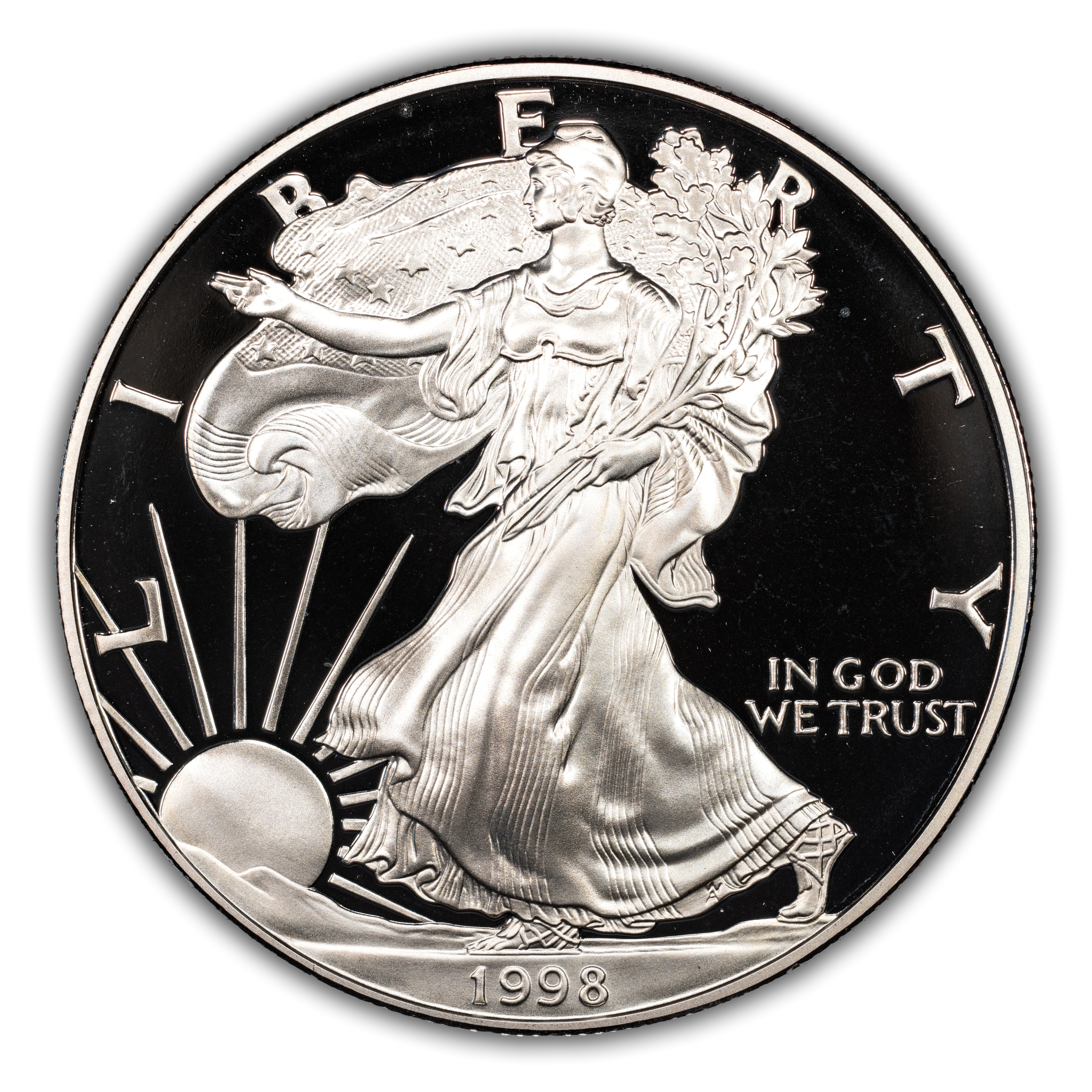 1998 $1 Silver Eagles, Proof Values & Prices By Issue