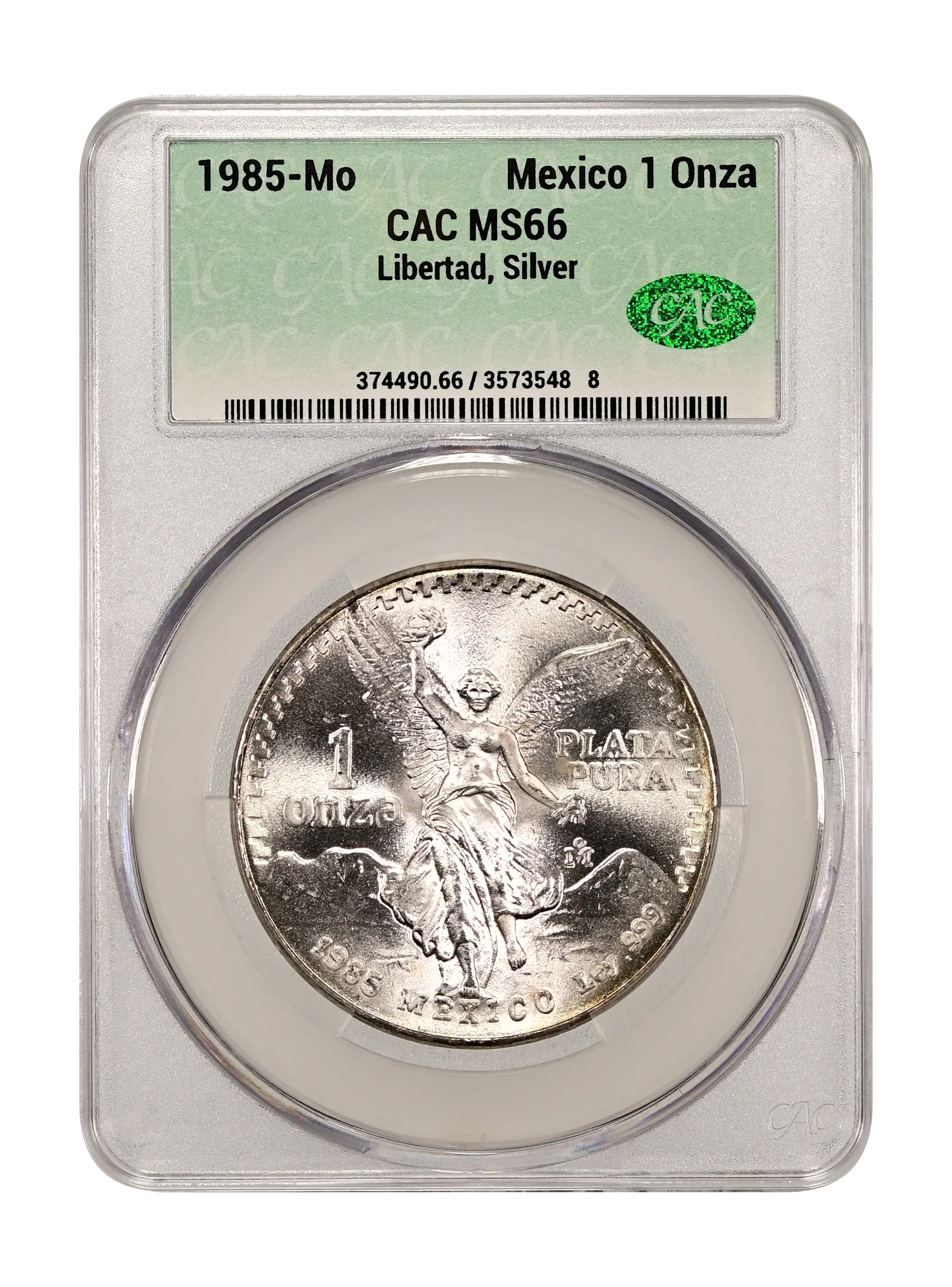 1985 Mo Silver 1 Onza Libertad Mint State (MS) Pricing Guide | The