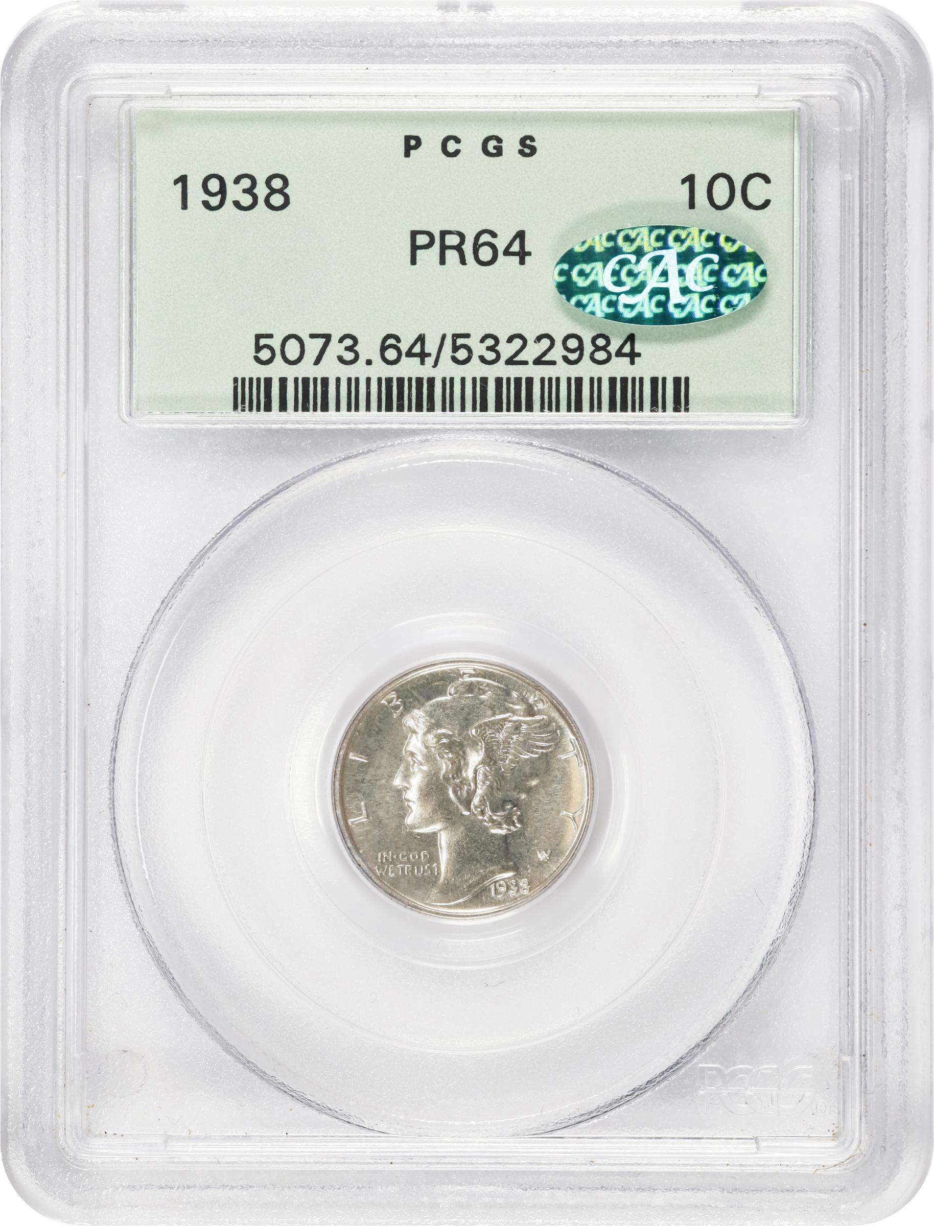 1938 10c PR64 thumbnail 5