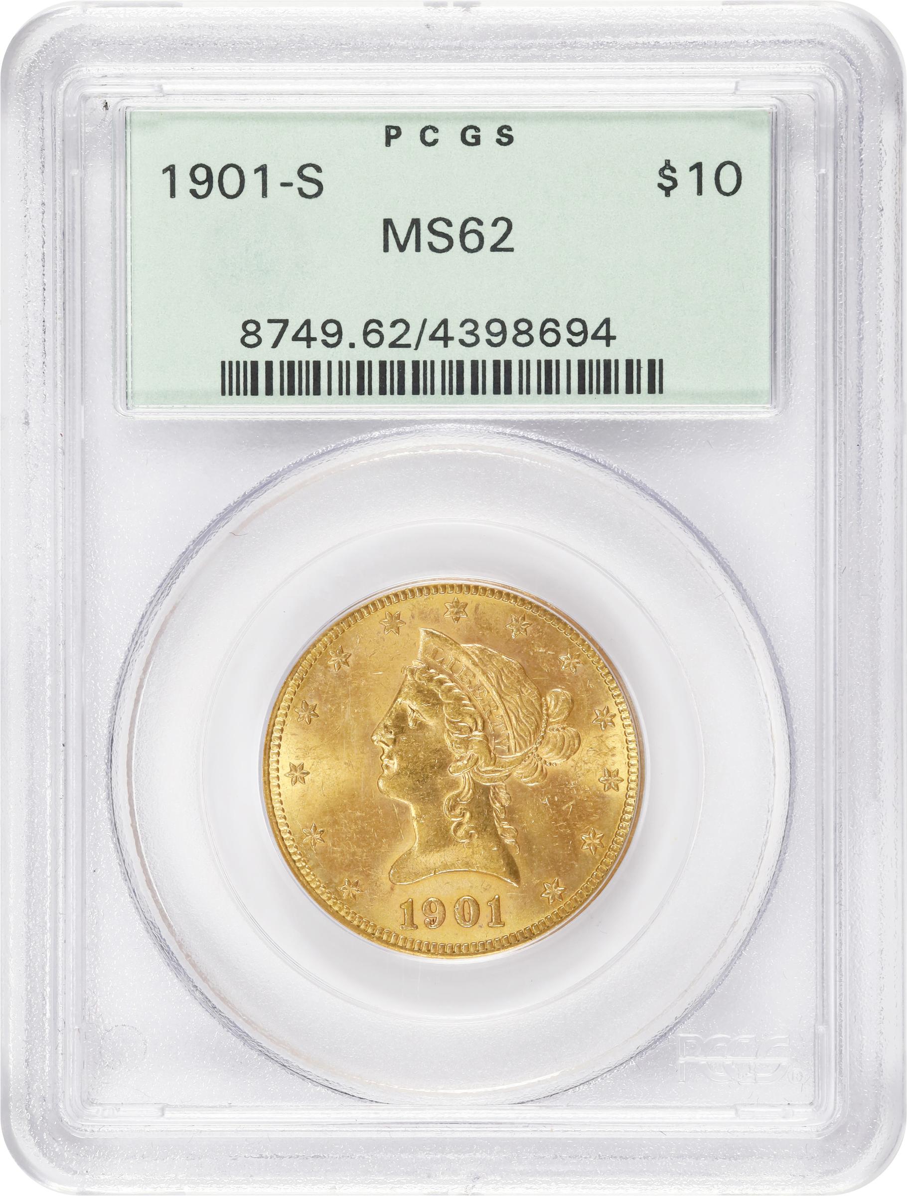 1901-S $10 MS62 thumbnail 5
