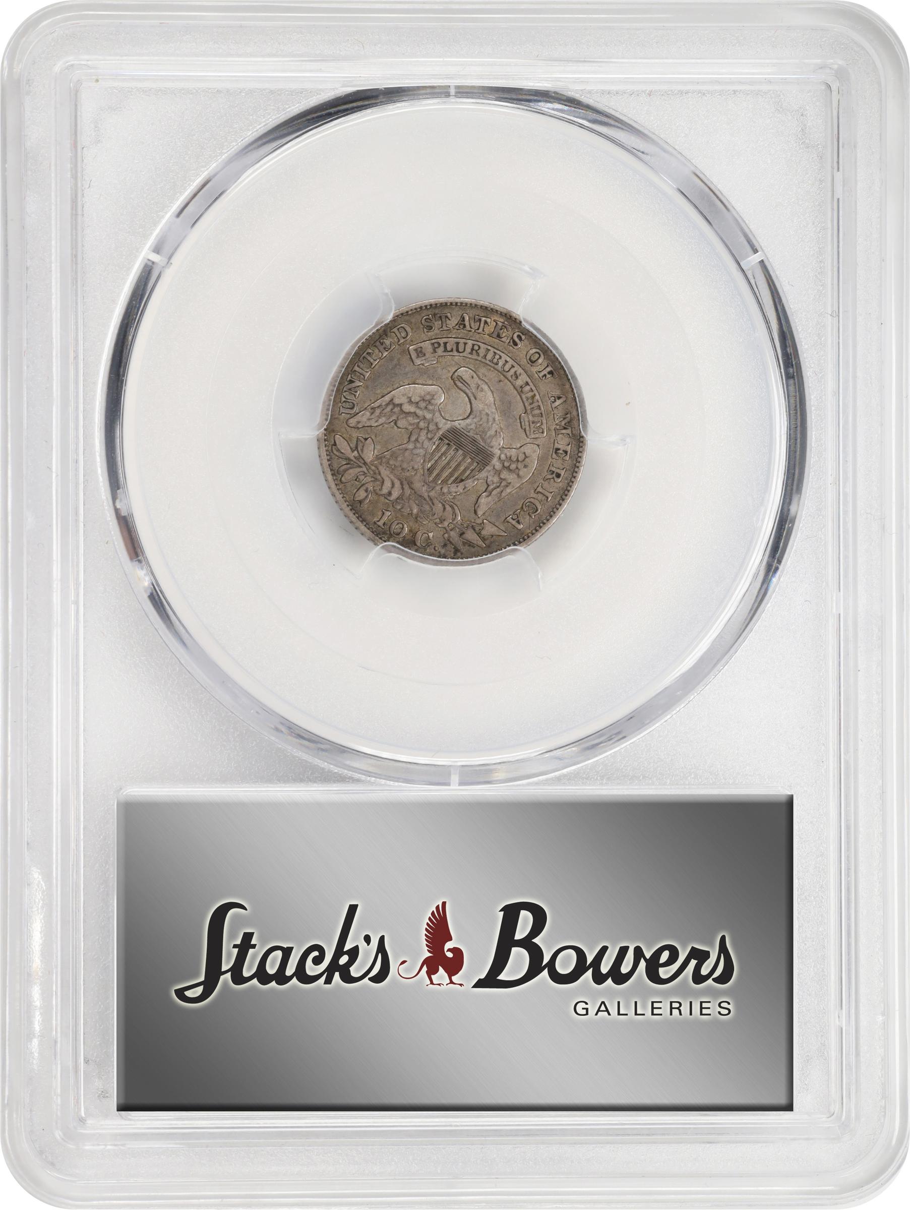 image for: 1829 Capped Bust Dime. JR-7. Rarity-1. Small 10 C. VF-25 (PCGS).