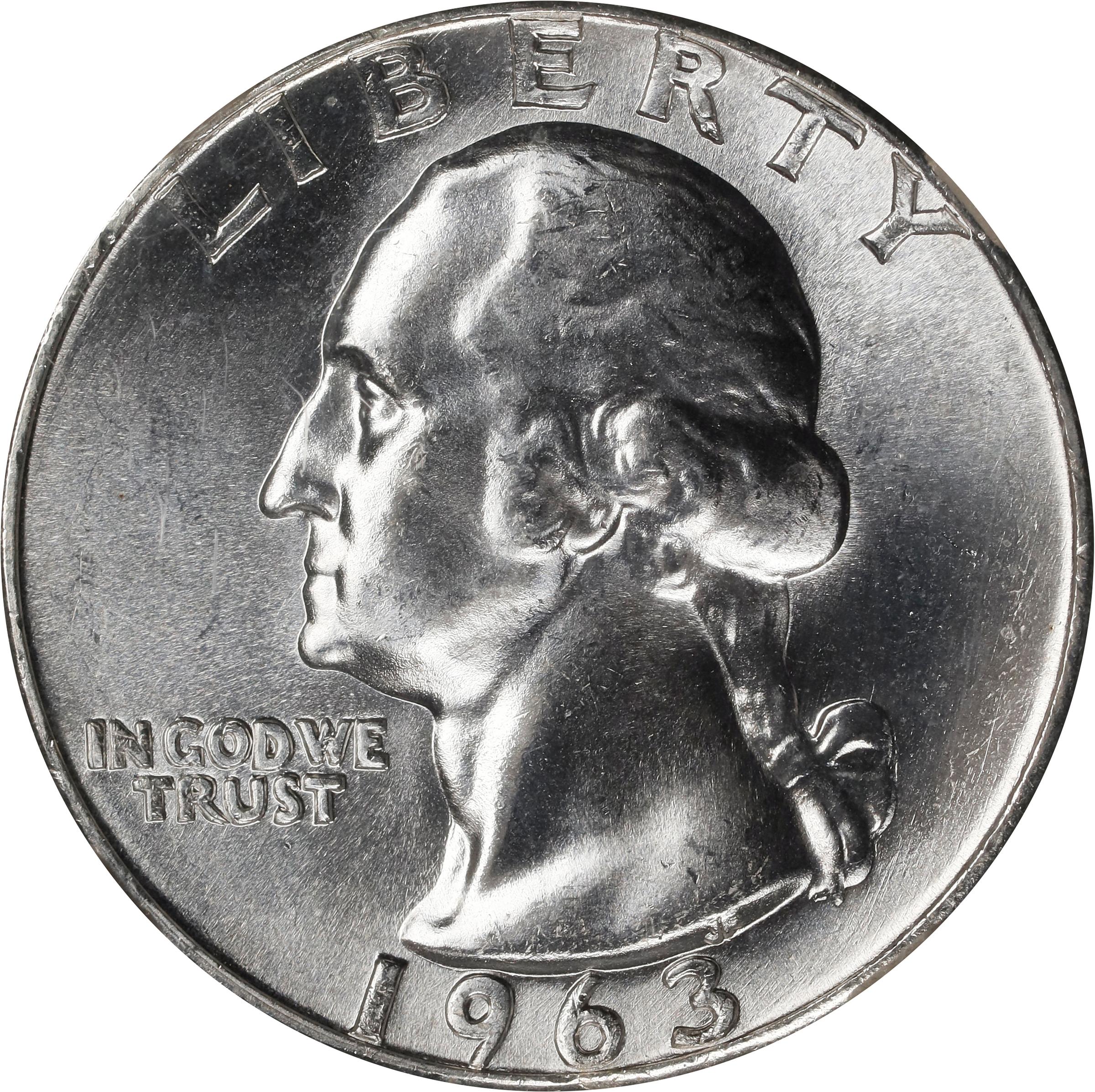 image for: 1963 Washington Quarter. FS-101. Doubled Die Obverse. MS-67+ (NGC).