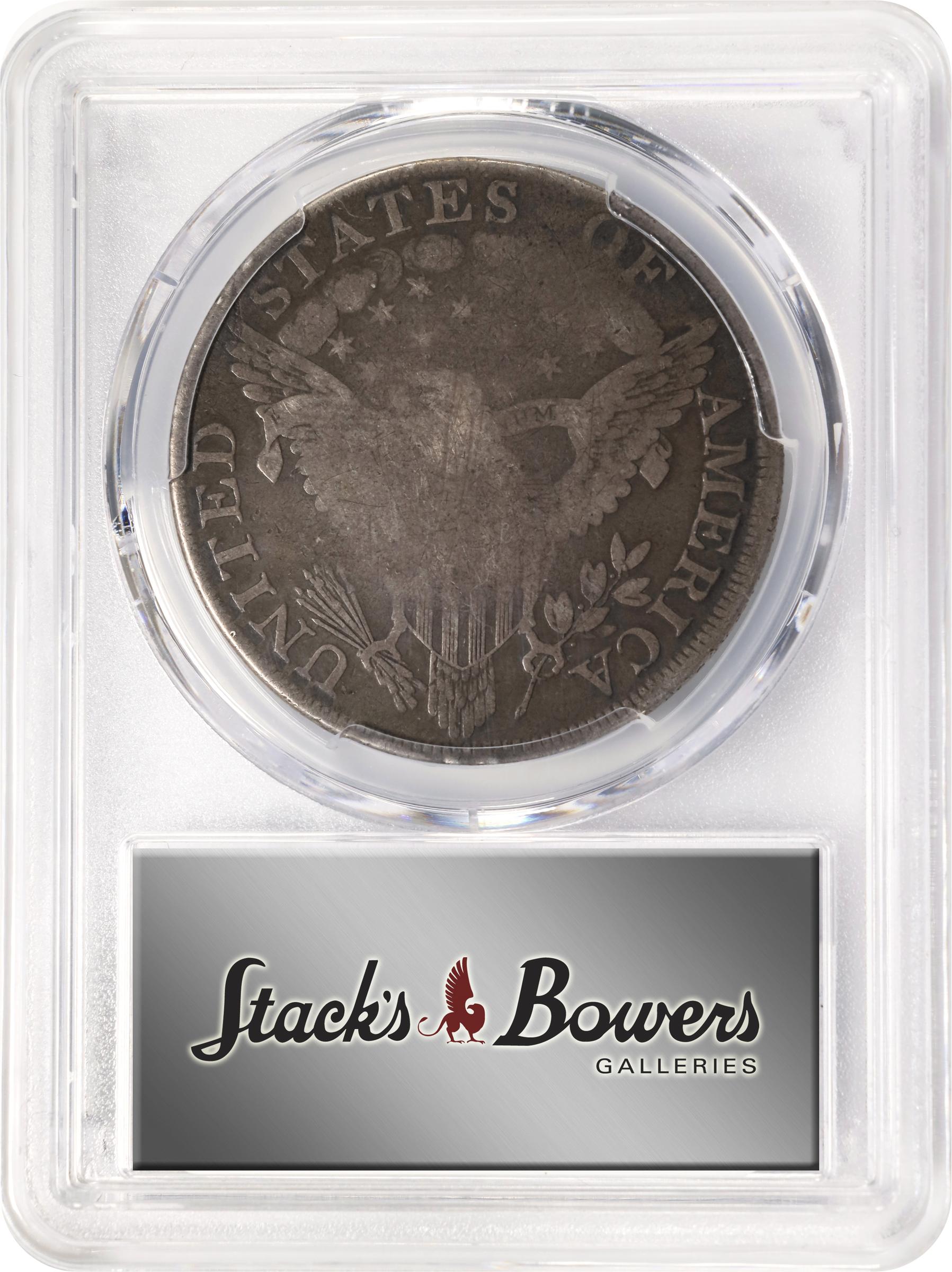 image for: 1798 Draped Bust Silver Dollar. Heraldic Eagle. BB-115, B-31. Rarity-5. Pointed 9, Close Date. Good-6 (PCGS).