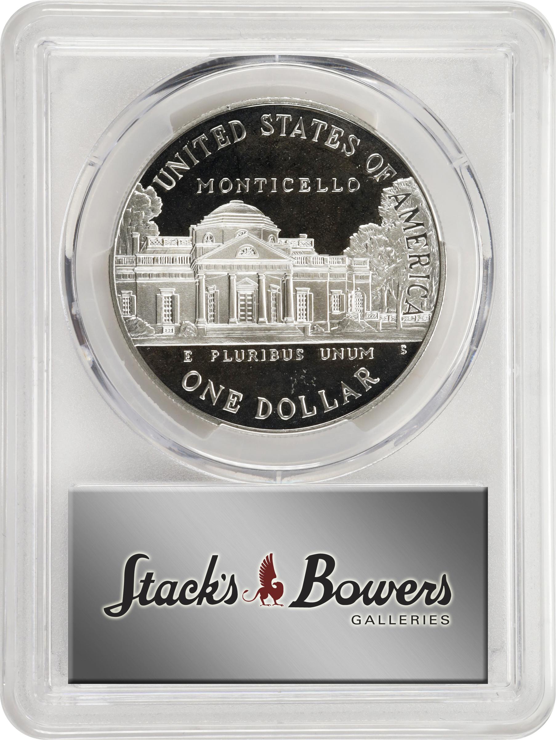 1993 S Jefferson 250th Anniversary of Birth Silver dollar PR