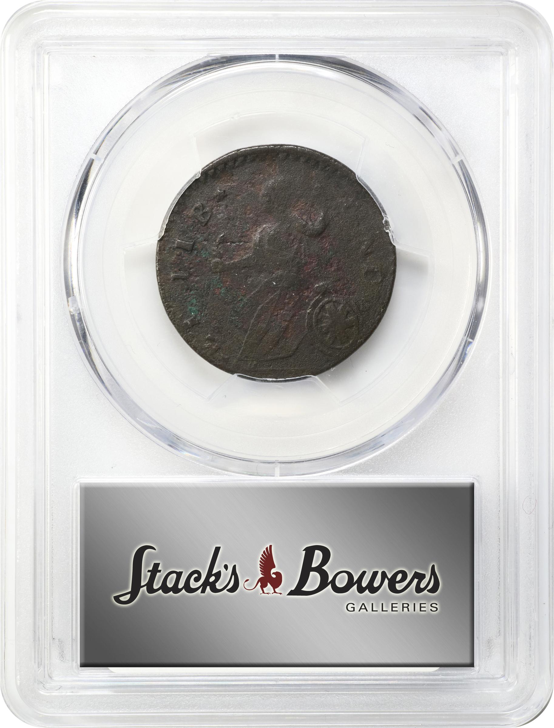 image for: 1788 Vermont Copper. RR-35, Bressett 20-X, W-2130. Rarity-6+. Bust Right, *ET LIB* *INDE. Fine Details--Scrape (PCGS).