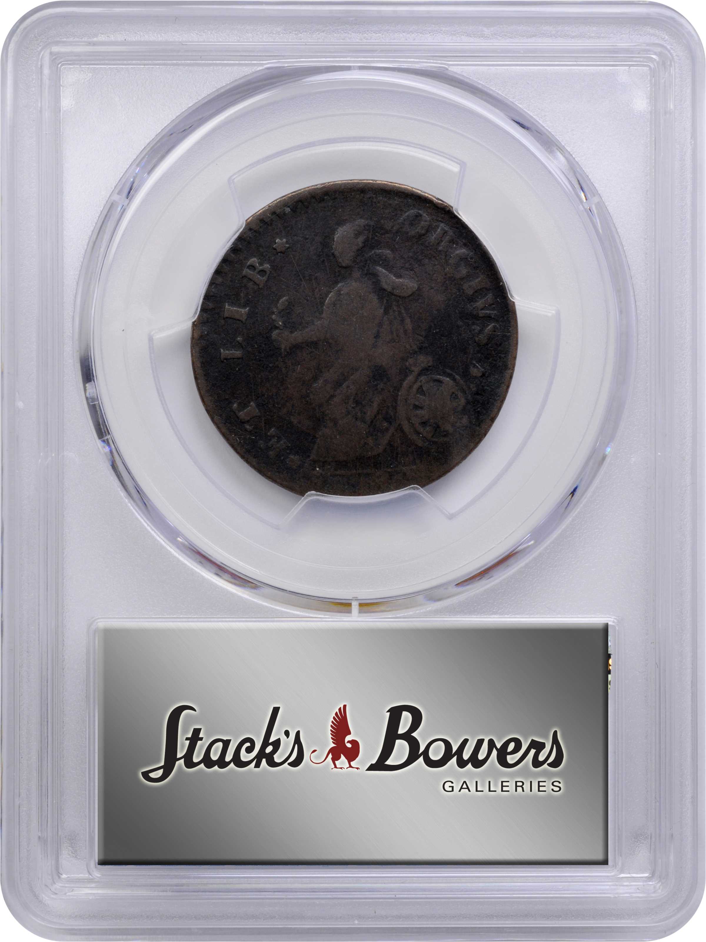 image for: 1788 Vermont Copper. RR-35, Bressett 20-X, W-2130. Rarity-6+. Bust Right. VG-8 (PCGS).