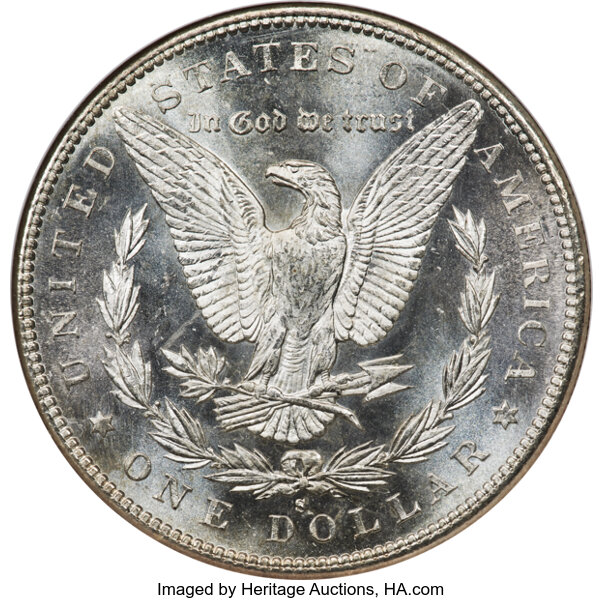 image for: 1894-S $1  NGC MS66