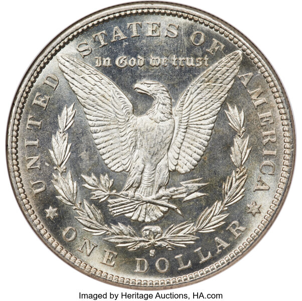 image for: 1888-S $1  NGC MS66