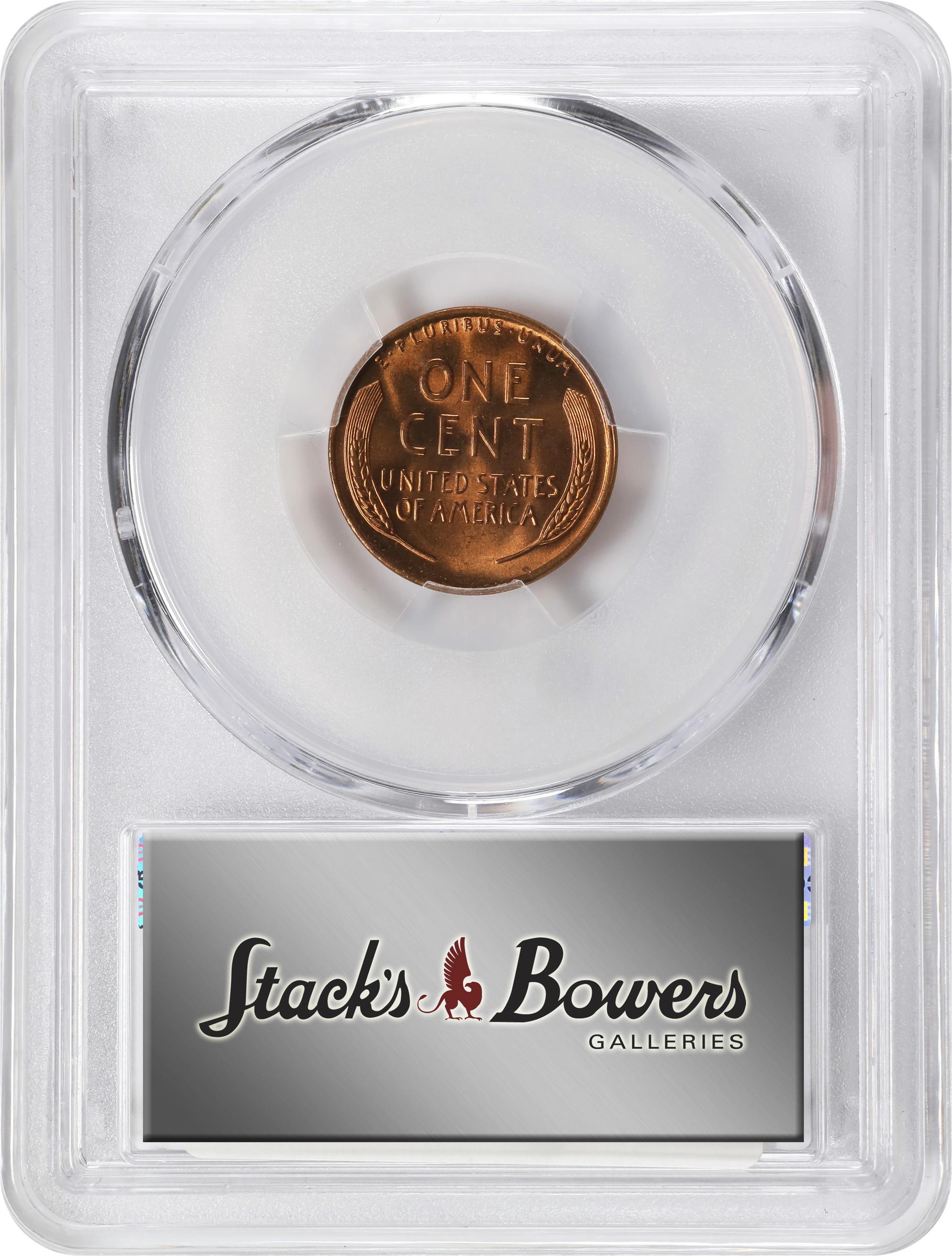 image for: 1954-D/D/D Lincoln Cent. FS-501. Repunched Mintmark. MS-66 RD (PCGS).