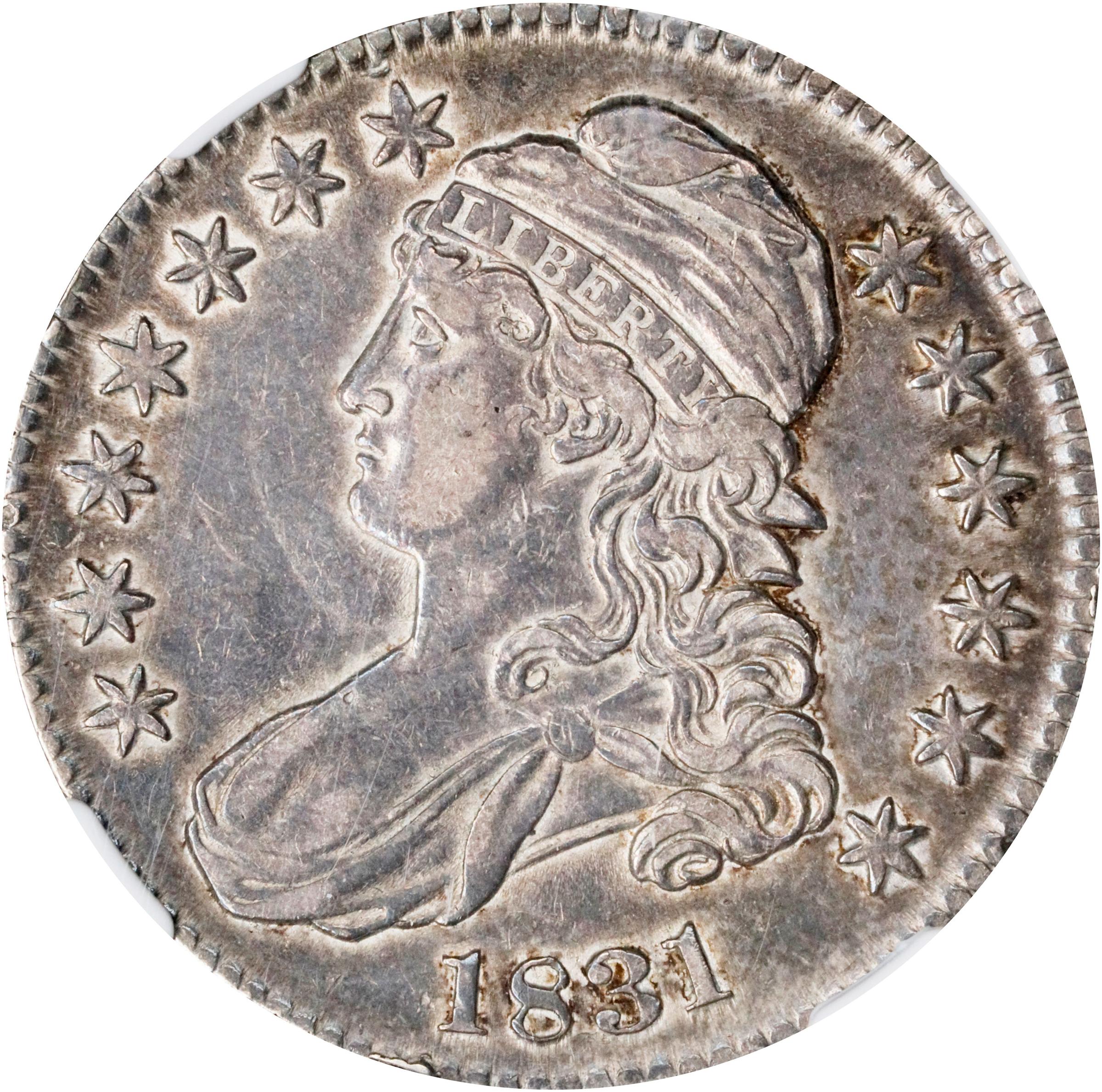 image for: 1831 Capped Bust Half Dollar. O-103. Rarity-1. EF-45 (NGC).