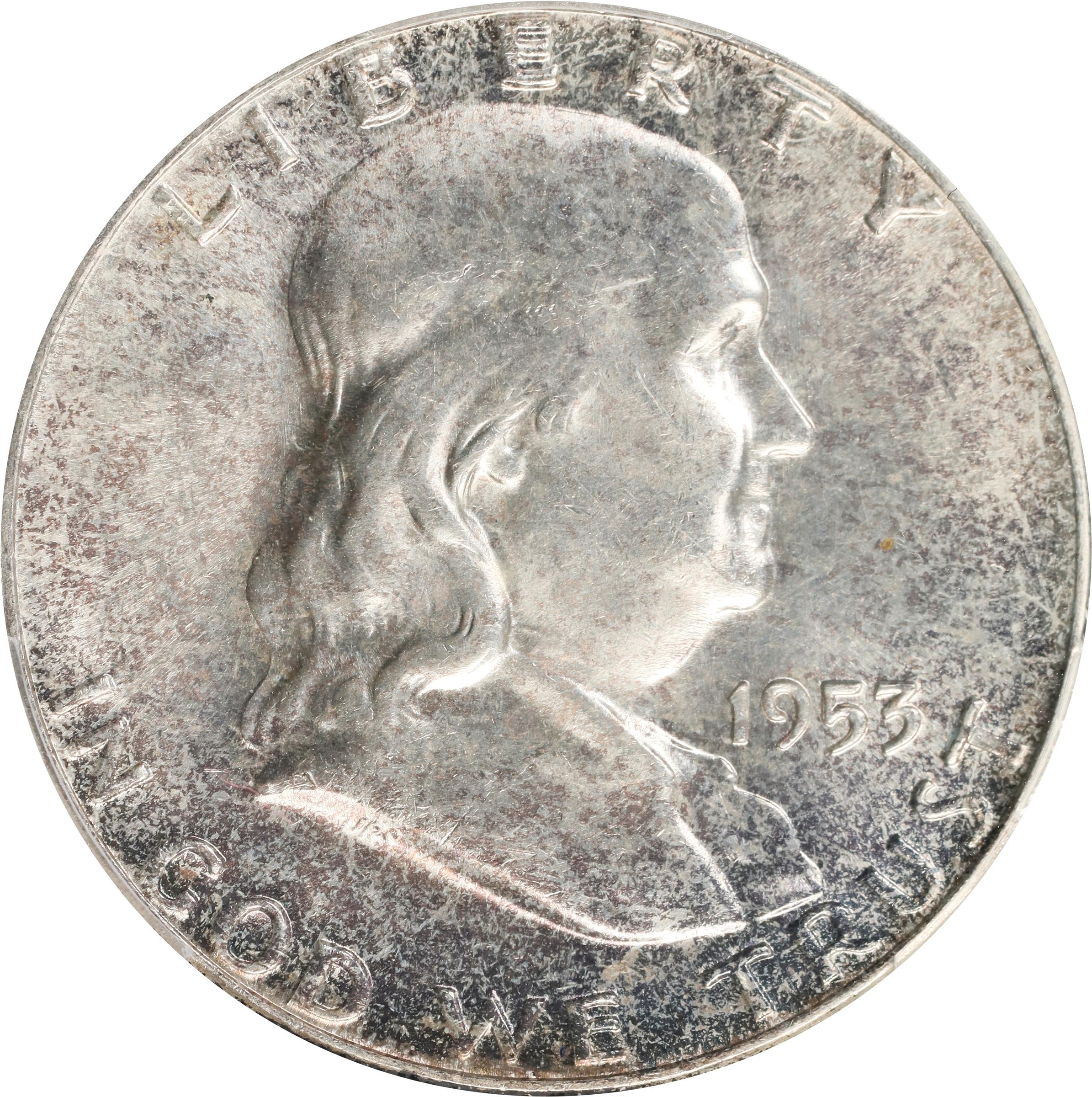 image for: 1953 Franklin Half Dollar. FS-401. Bugs Bunny. MS-65 FBL (PCGS).