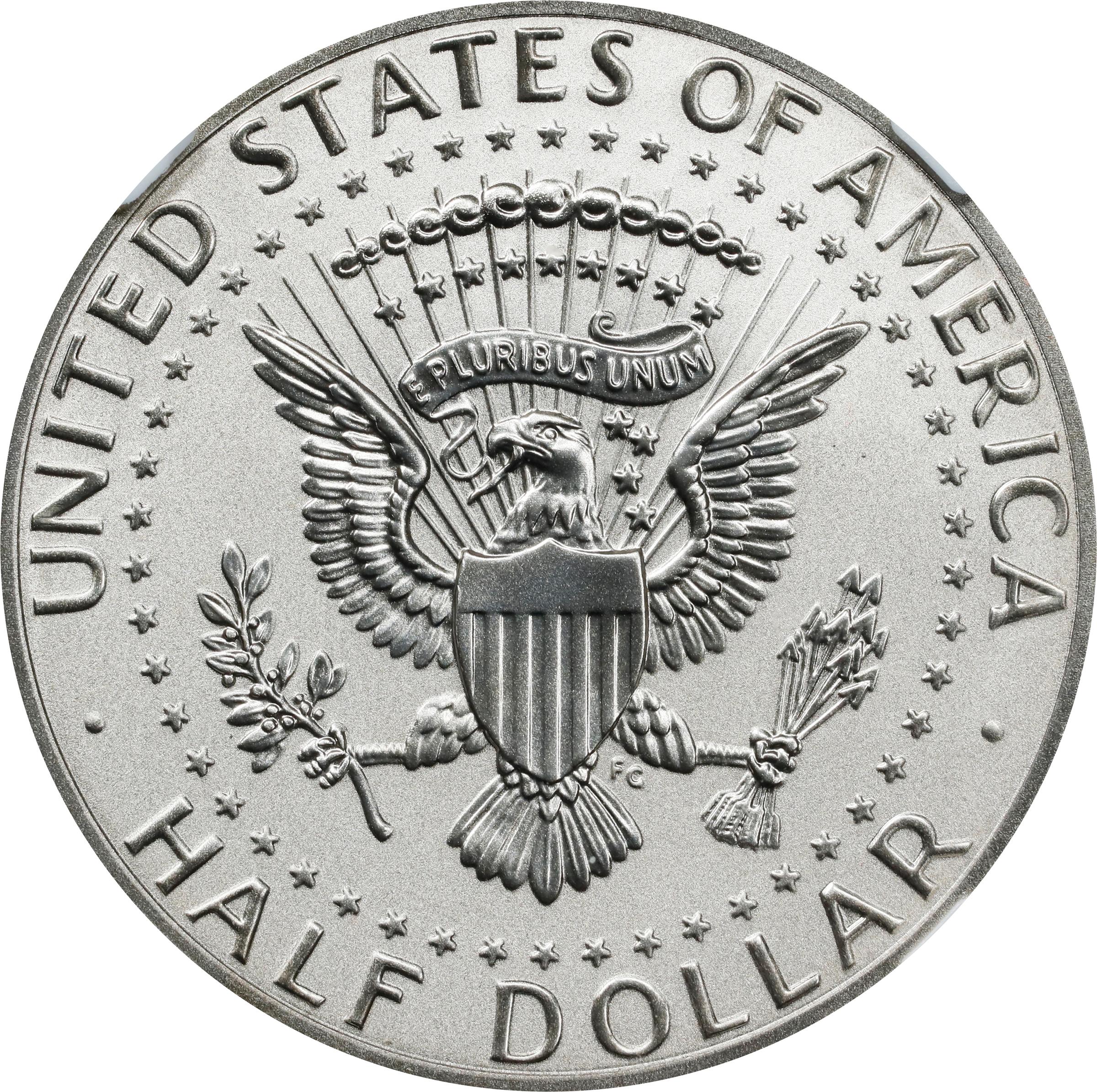 image for: 2019-S Kennedy Half Dollar. Official U.S. Mint Apollo 11 Half Dollar Set. Enhanced Reverse Proof-70 (NGC).