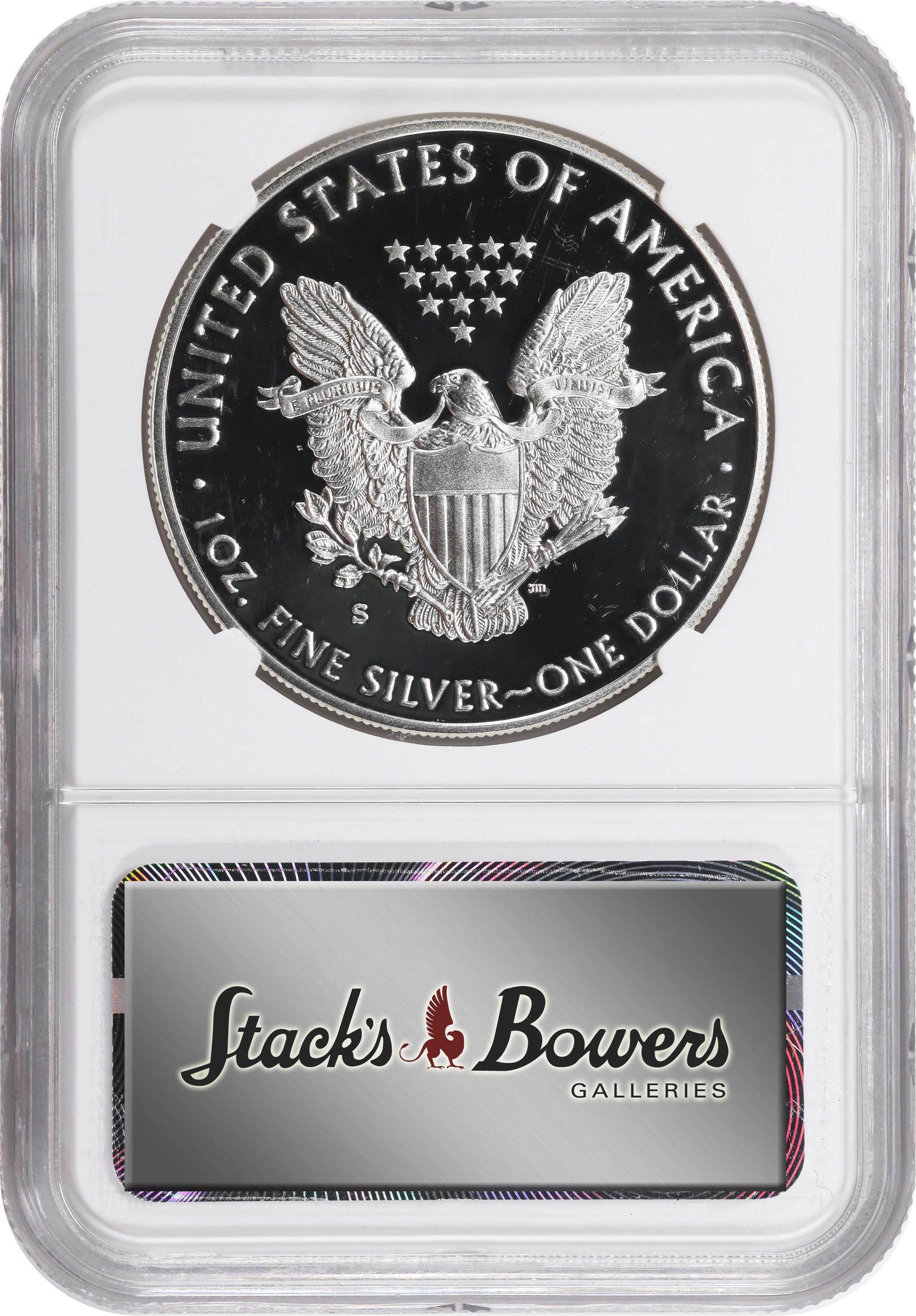 image for: 2017-S Silver Eagle. Limited Edition Set. Early Releases. Proof-70 Ultra Cameo (NGC). 38th Mint Director Edmund C. Moy Signature.