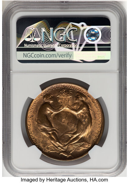 image for: 1915 Panama-Pacific Exposition, Official Medal, Bronze, CA, MS65 NGC. HK-400, Swoger-21c-b, SH 18.1 BB, R.4. NGC Census: (49...