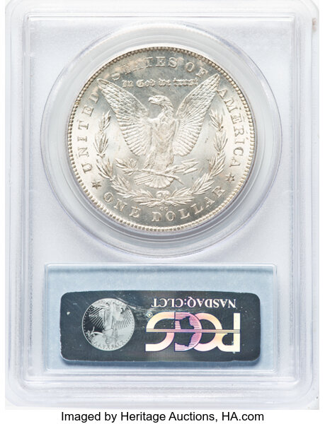 image for: 1880-CC $1 8 Over 7, Reverse of 1878, VAM-7A, MS65 PCGS. A Hit List 40 Variety....
