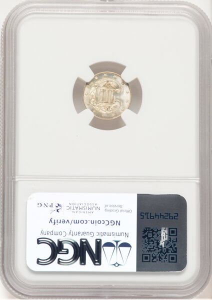image for: 1862/1 3CS FS-301 MS66+ NGC. NGC Census: (72/15 and 7/4+).  Mintage 343,000. ...