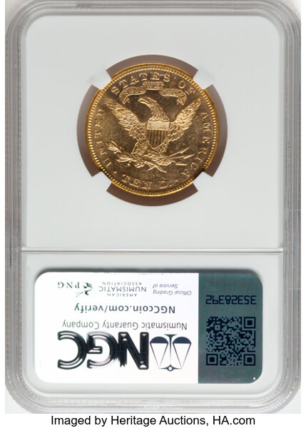 image for: 1894 $10 MS62 Prooflike NGC. NGC Census: (38/13).  Mintage 2,470,778. ...