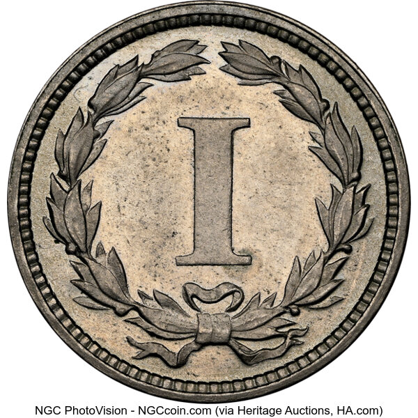 image for: 1869 1C One Cent, Judd-666, Pollock-741, R.5, PR64 Cameo NGC. NGC Census: (3/11).  ...