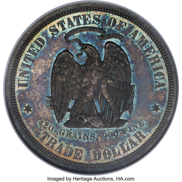 image for: 1873 T$1 Trade Dollar, Judd-1293, Pollock-1435, R.4, PR64 NGC....