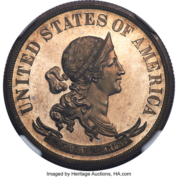 image for: 1870 50C Standard Silver Half Dollar, Judd-981, Pollock-1101, Low R.7, PR66 NGC....