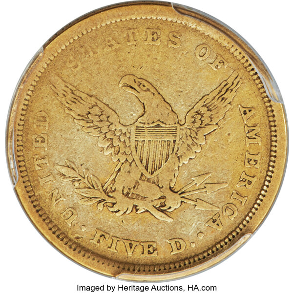 image for: 1839-C $5 Fine 12 PCGS. Winter-1....