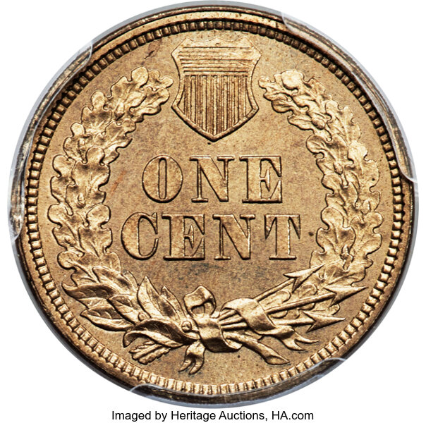 image for: 1859 P1C Indian Cent, Judd-228, Pollock-272, R.1, MS66 PCGS....