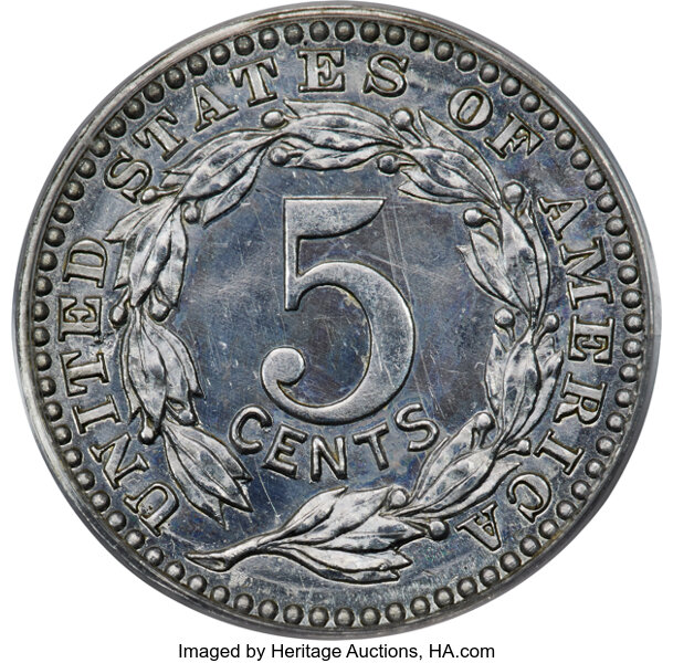 image for: 1896 5C Five Cent Piece, Judd-1772, Pollock-1989, High R.6, PR63 PCGS....