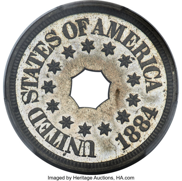 image for: 1884 5C Five Cents, Judd-1724, Pollock-1934, Low R.6, PR64 PCGS....