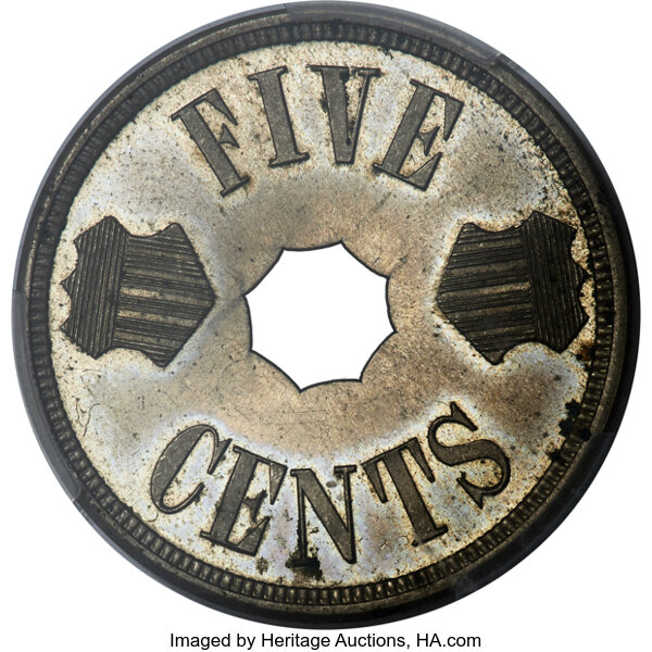 image for: 1884 5C Five Cents, Judd-1724, Pollock-1934, Low R.6, PR64 PCGS....