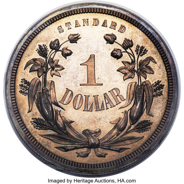 image for: 1870 $1 Standard Silver Dollar, Judd-996, Pollock-1127, High R.7, PR64 PCGS....
